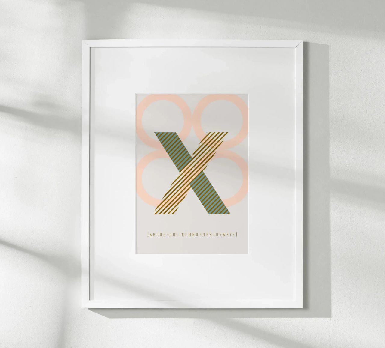 X Typeface Alphabet carta hahnemühle da lazydaypaper