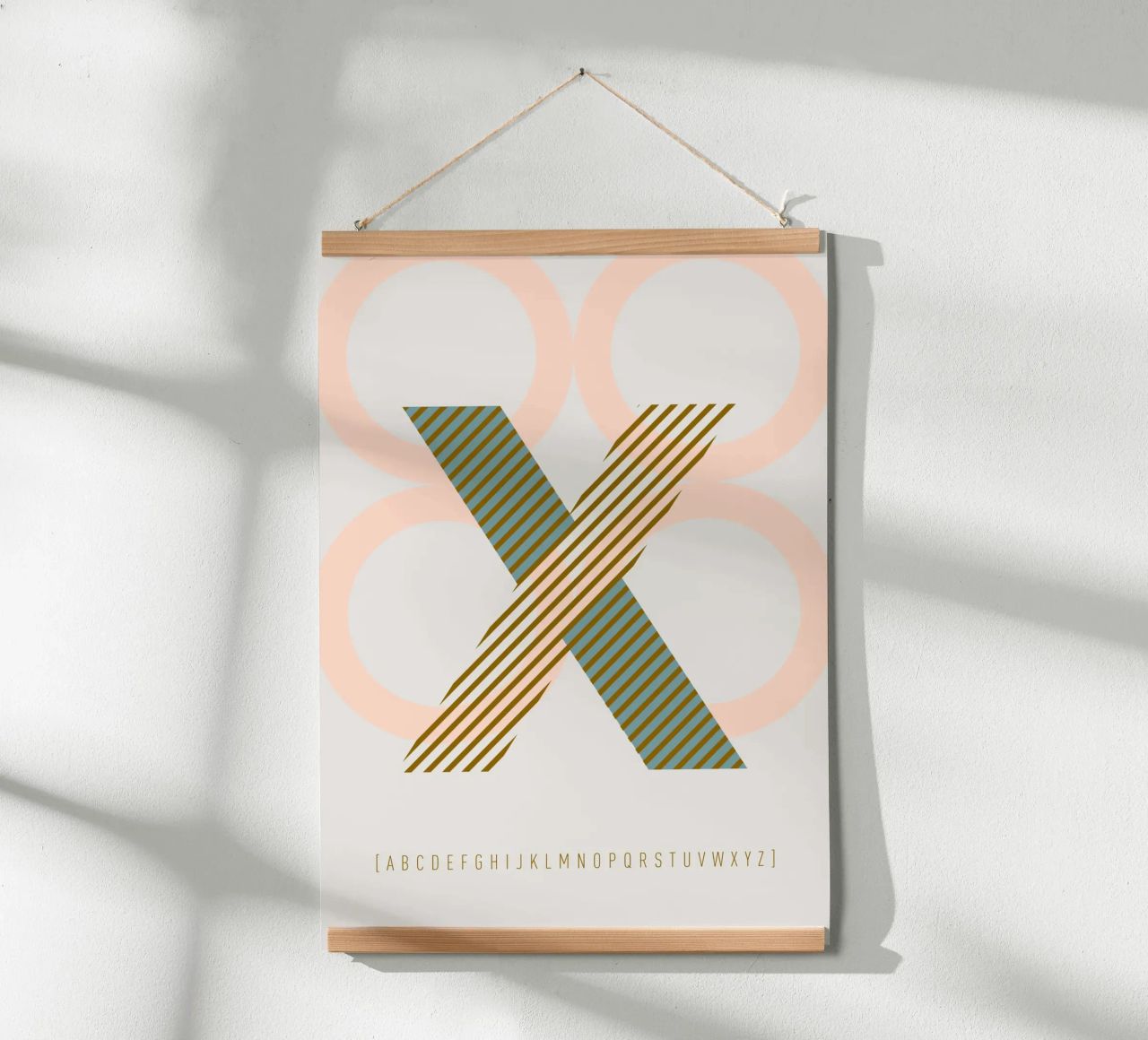 X Typeface Alphabet carta hahnemühle da lazydaypaper
