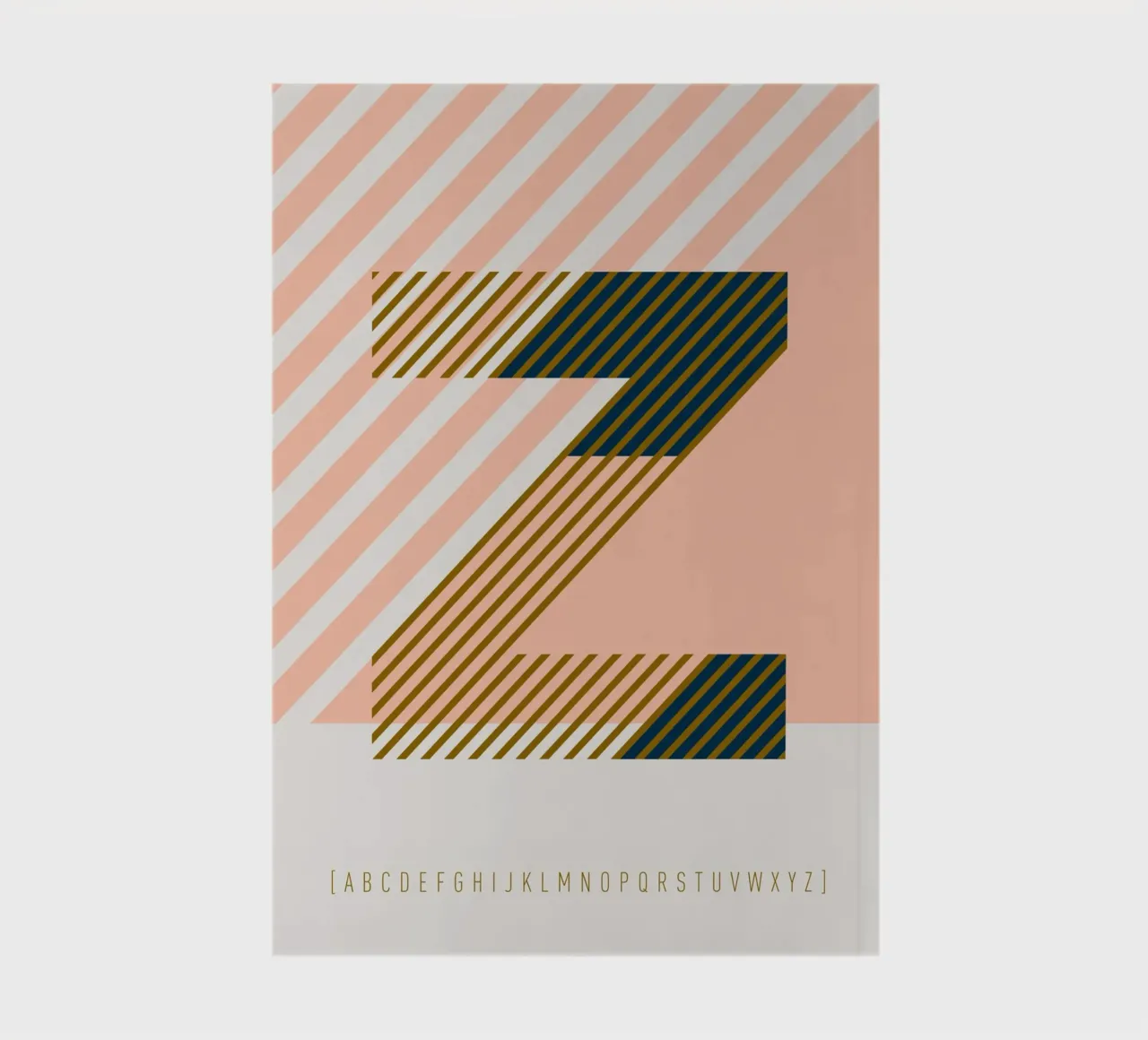 Z Typeface Alphabet notebook by lazydaypaper