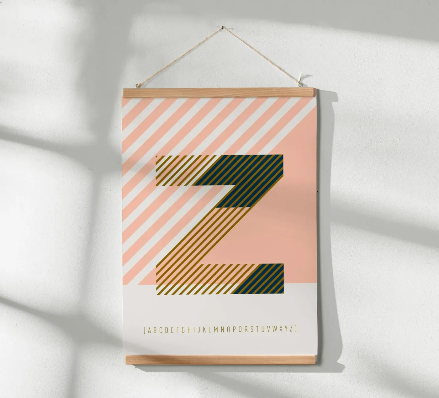 Z Typeface Alphabet poster da lazydaypaper