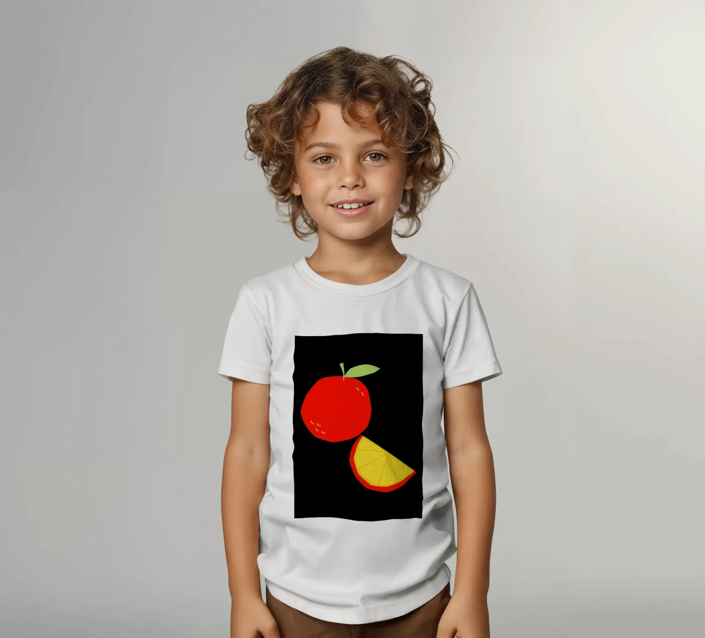 Orange t-shirt bambini da LisaArtes