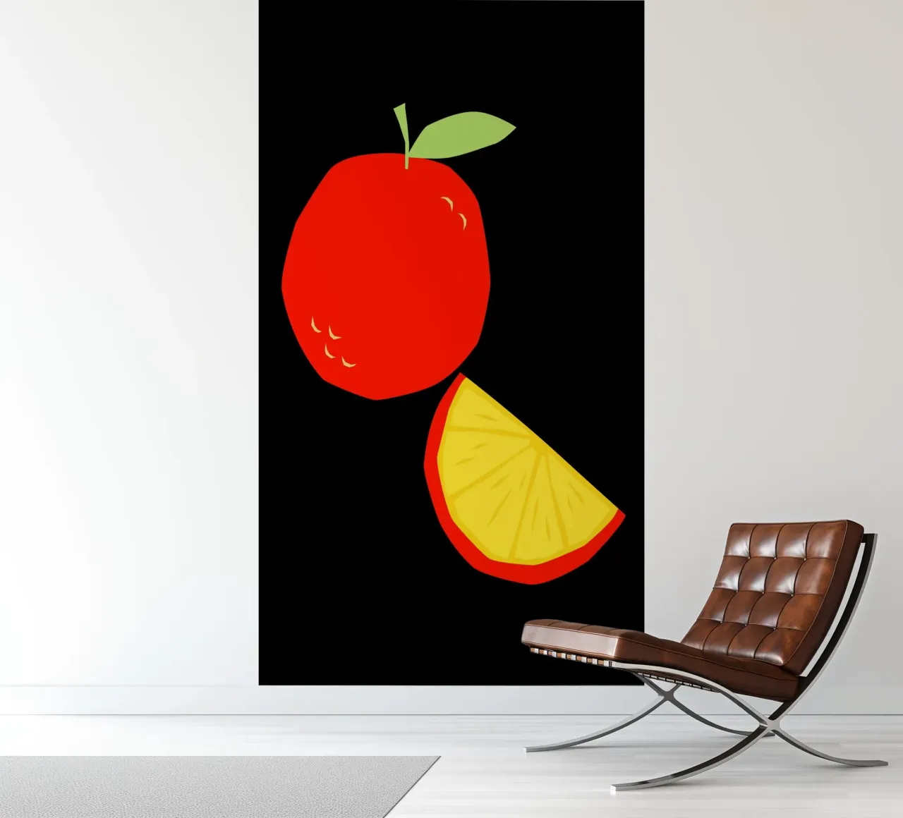 Orange fotobehang van LisaArtes