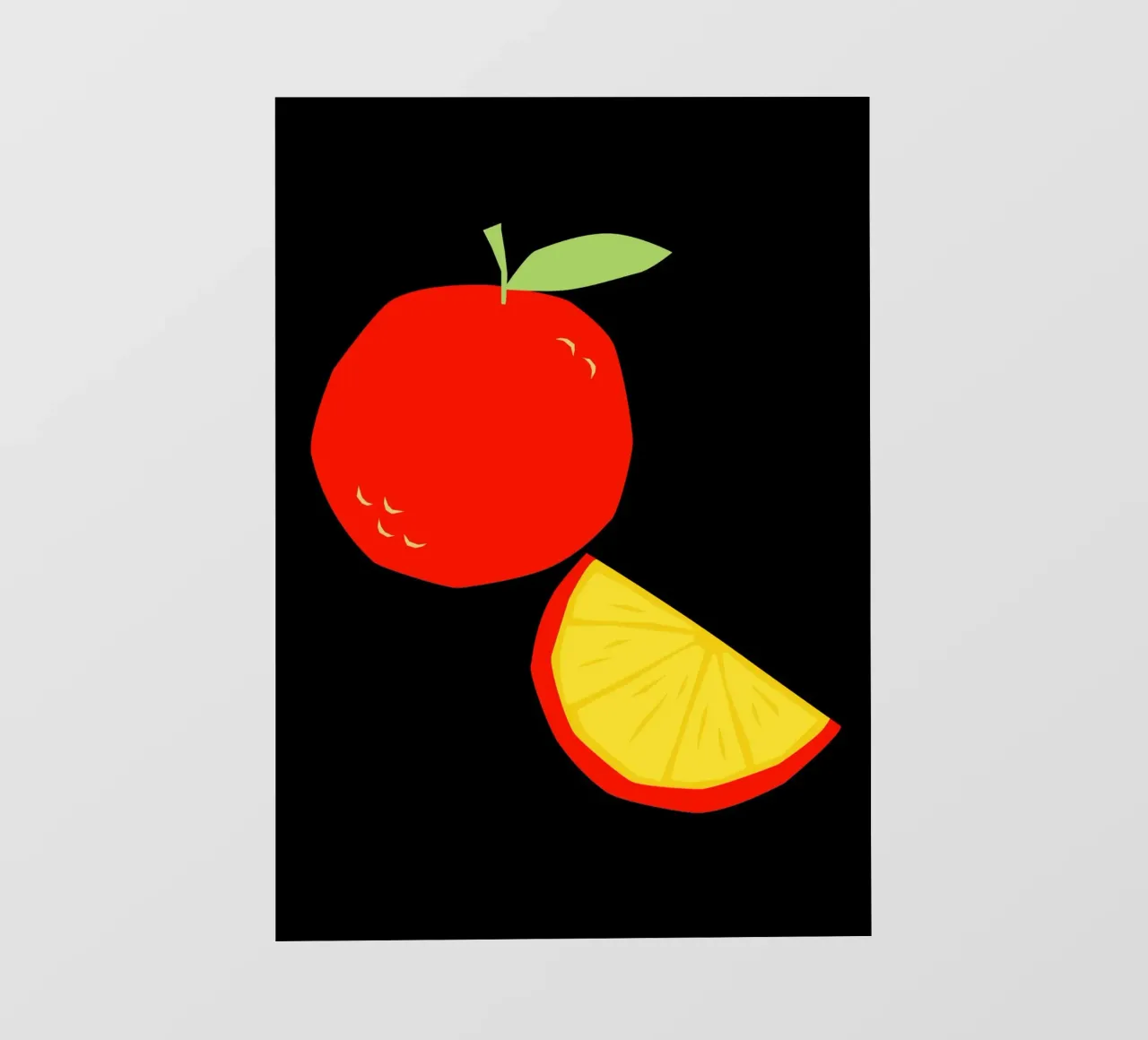 Orange fotobehang van LisaArtes