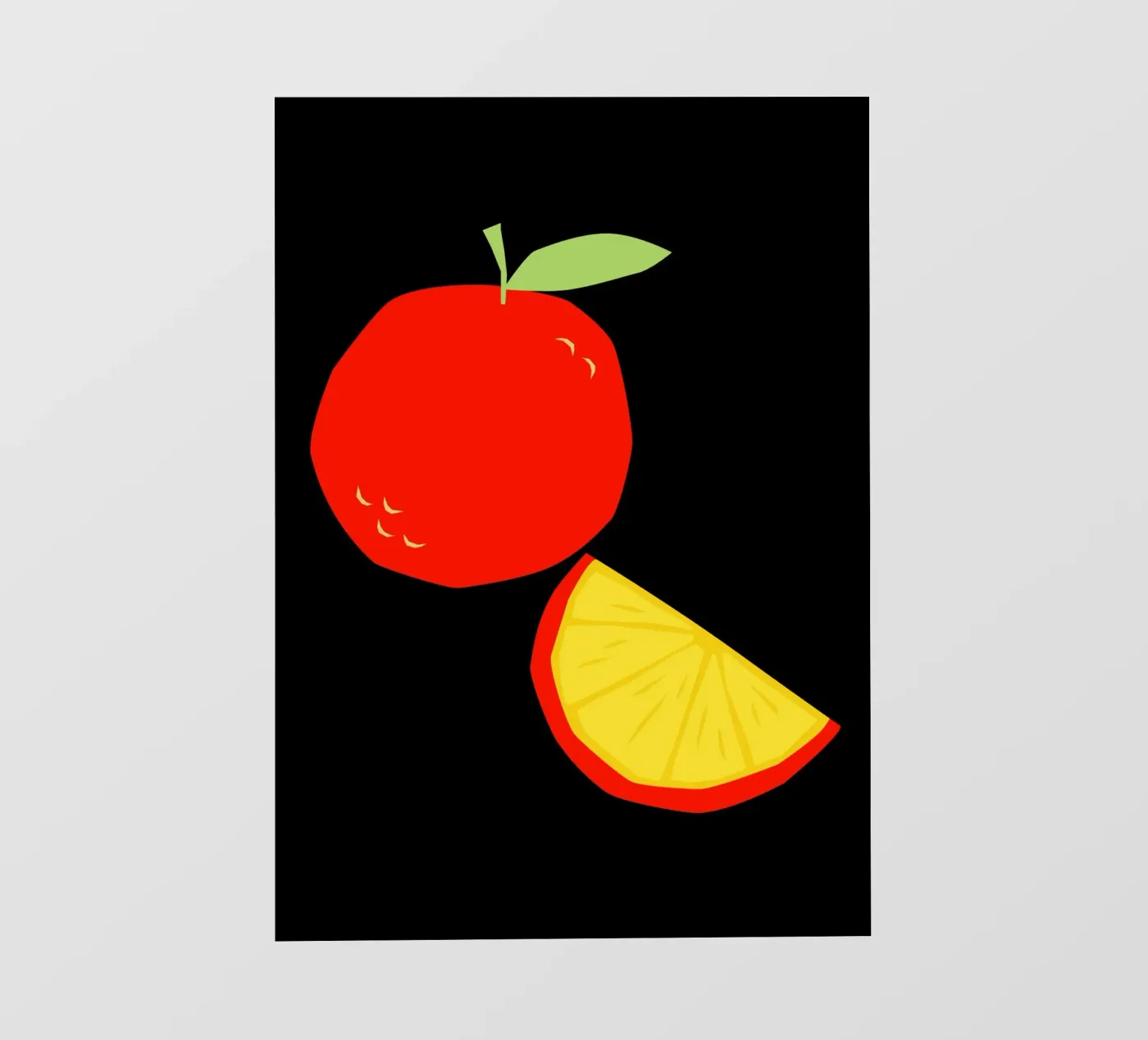 Orange fotobehang van LisaArtes