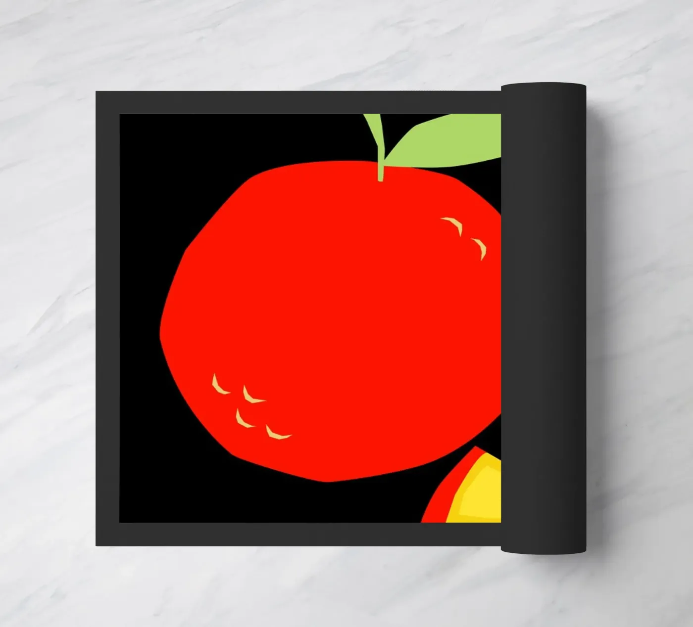 Orange doormat by LisaArtes