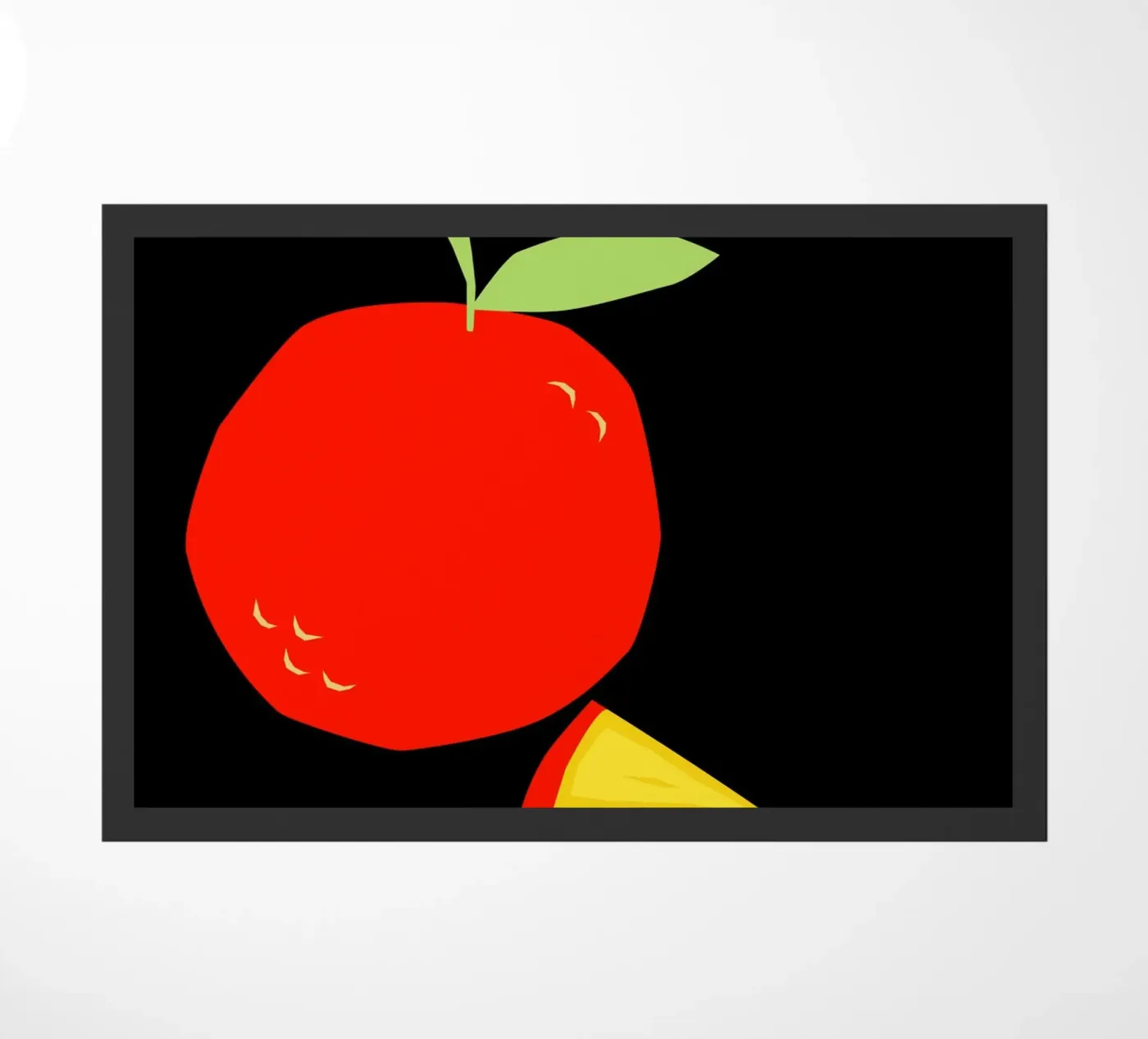 Orange doormat by LisaArtes