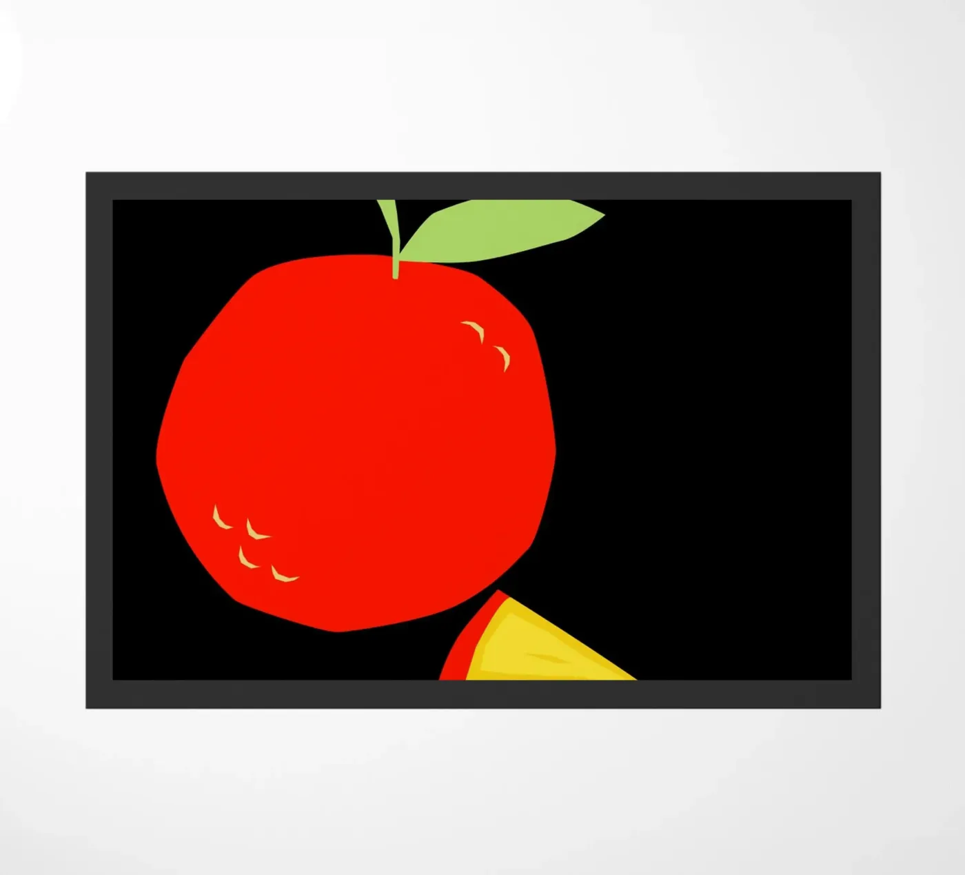 Orange deurmat van LisaArtes