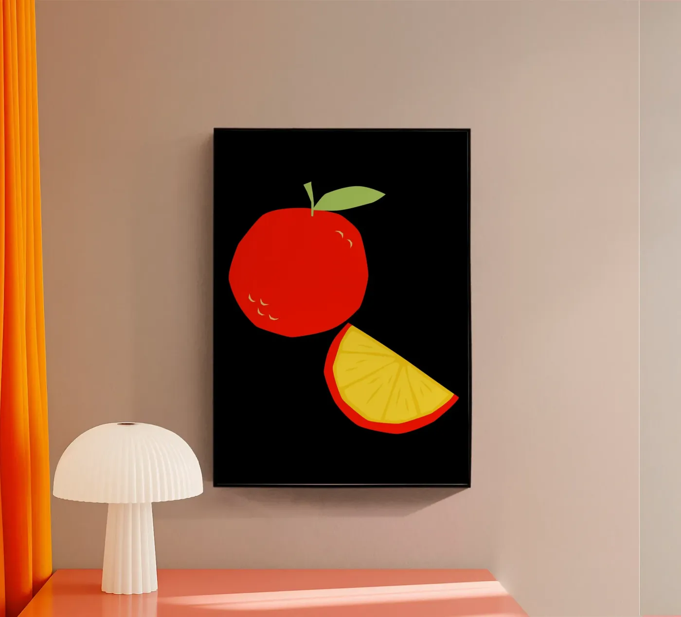 Orange acryl van LisaArtes
