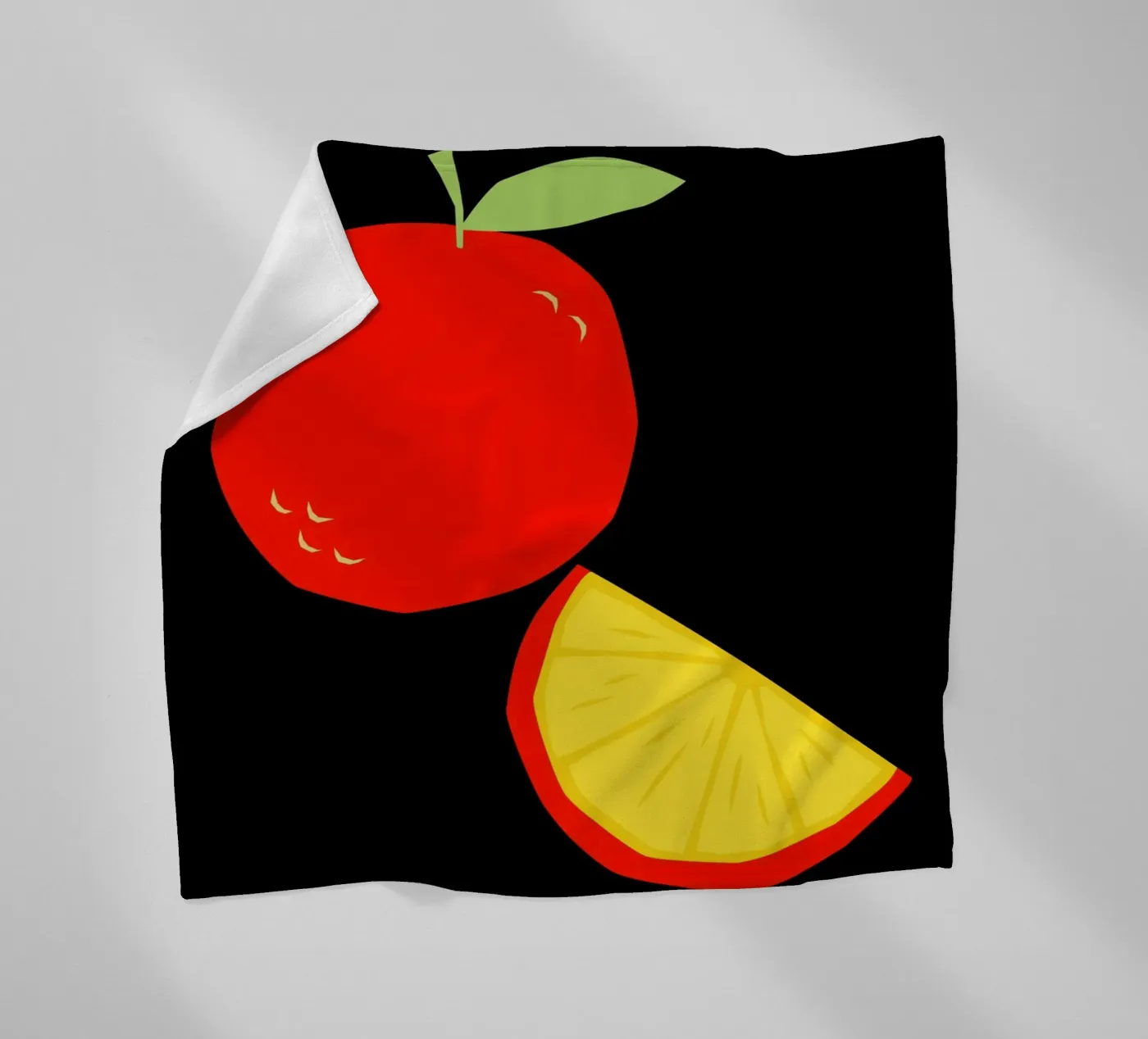 Orange Fleecedecke von LisaArtes