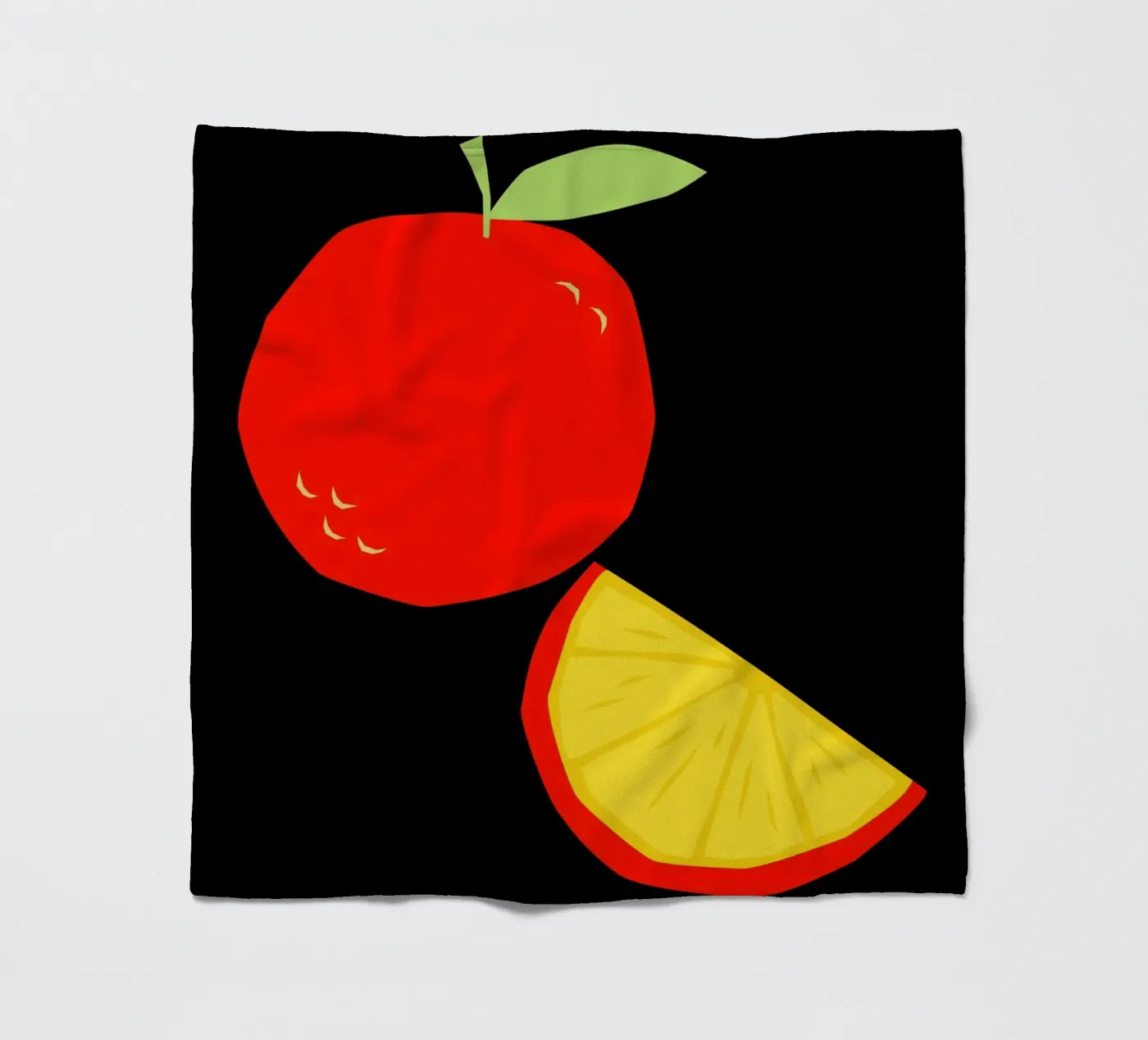 Orange Fleecedecke von LisaArtes