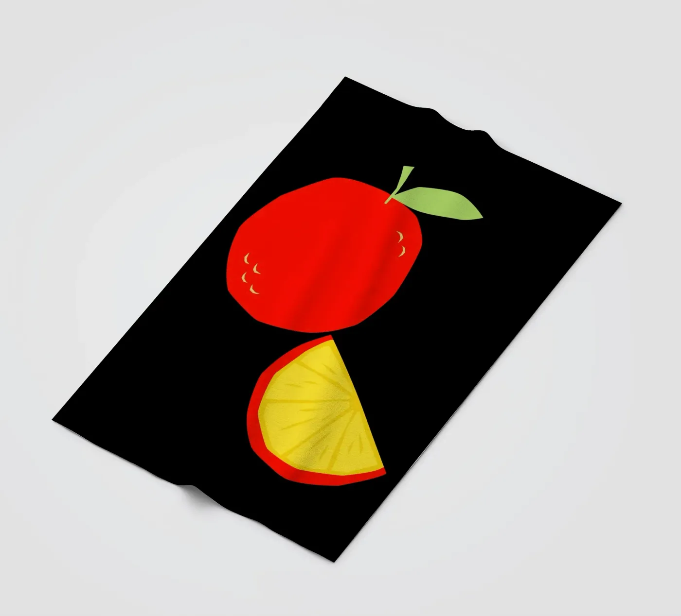 Orange Fleecedecke von LisaArtes