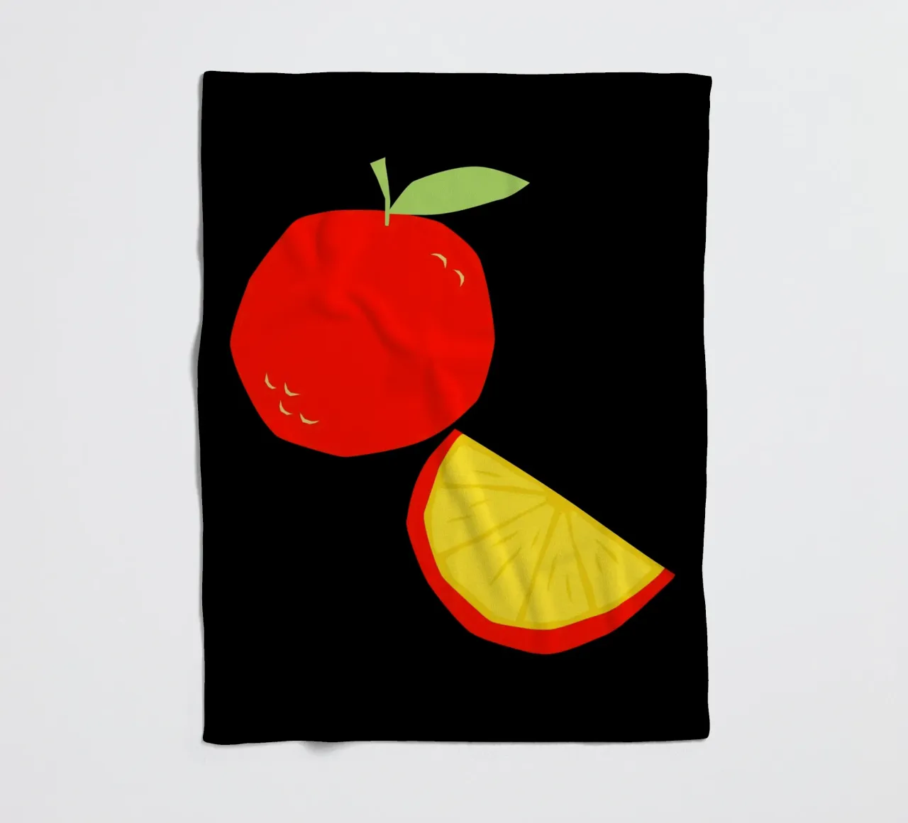 Orange fleecedeken van LisaArtes