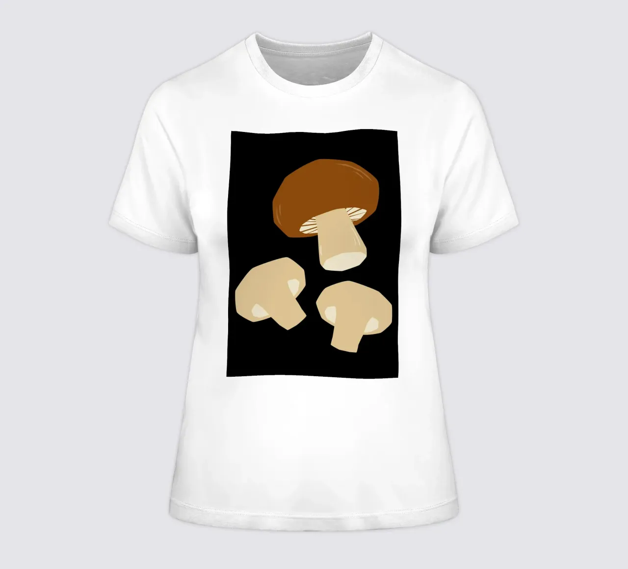 Mushrooms women's fitted t-shirt by LisaArtes