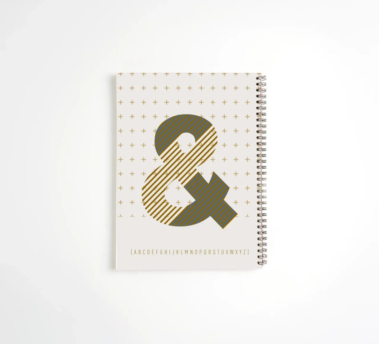 & Typeface Alphabet spiral notebook by lazydaypaper