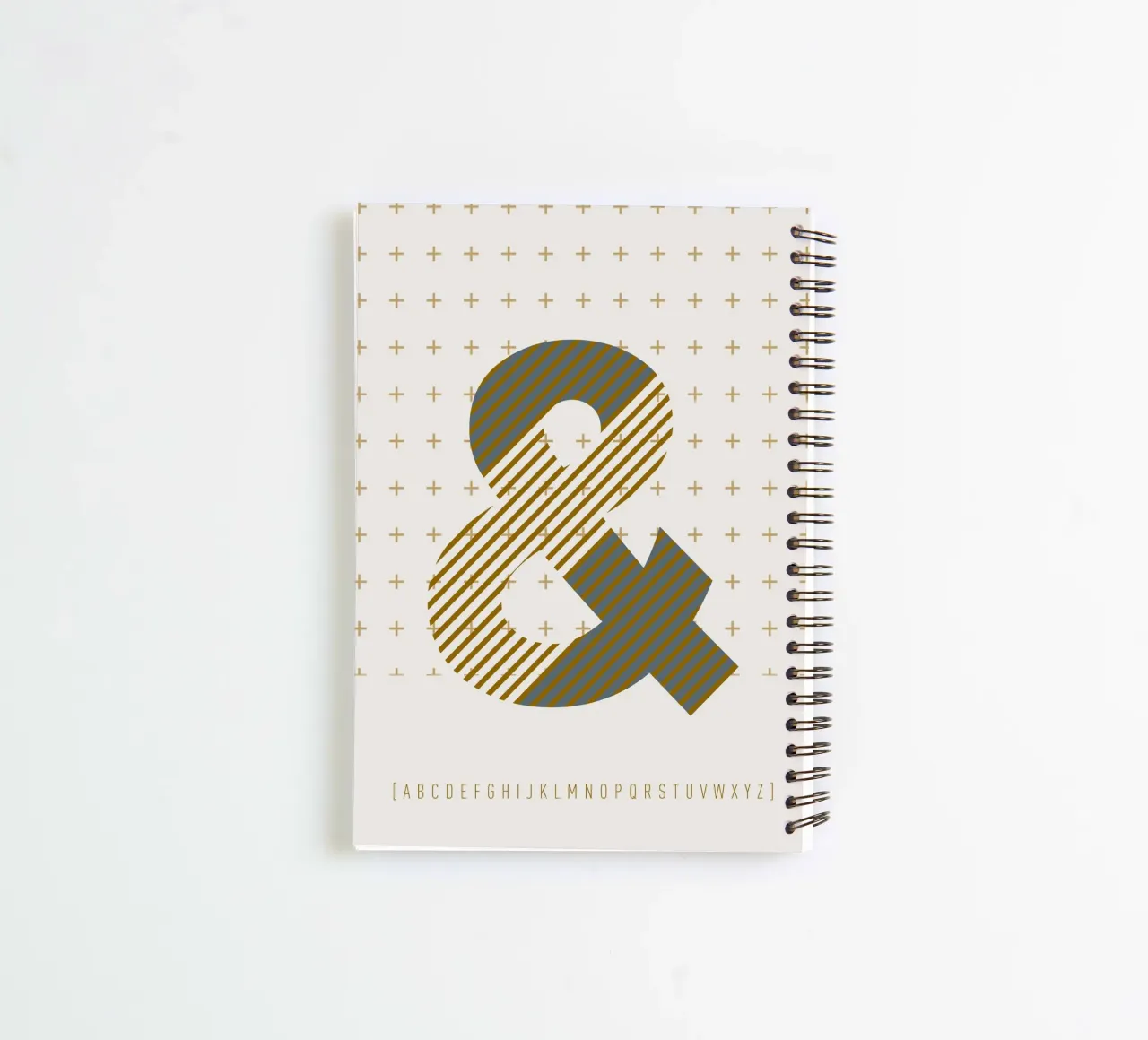 & Typeface Alphabet spiral notebook by lazydaypaper