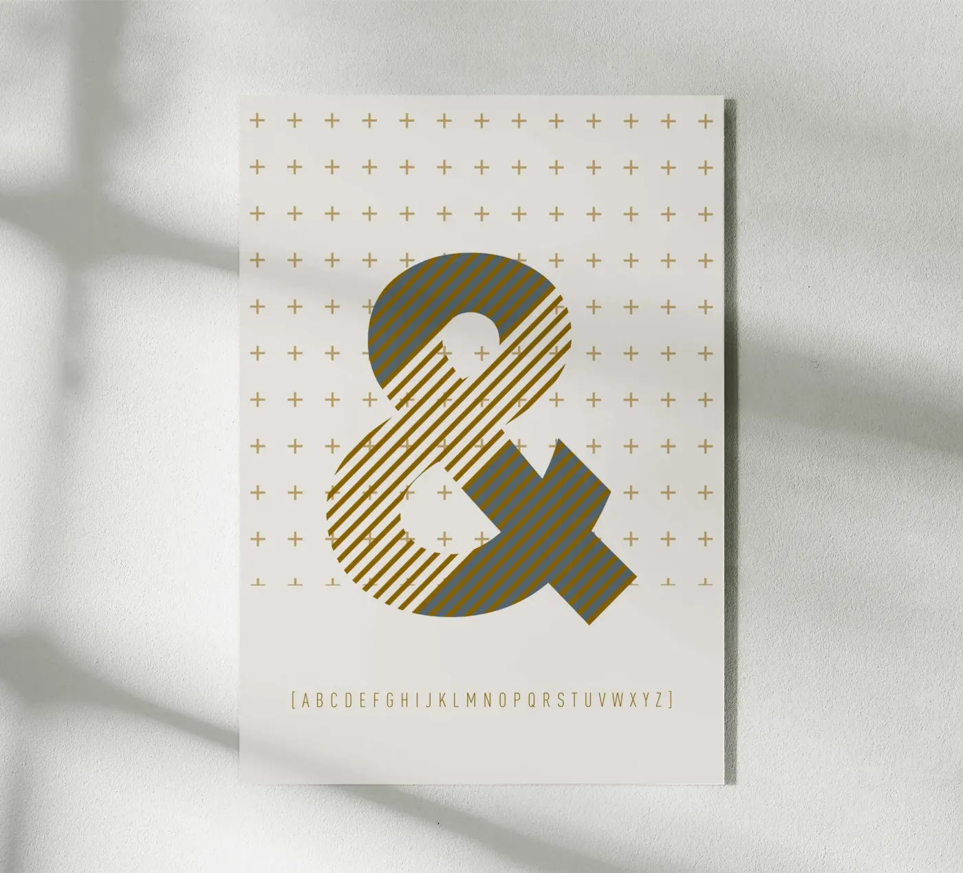 & Typeface Alphabet plexiglass da lazydaypaper