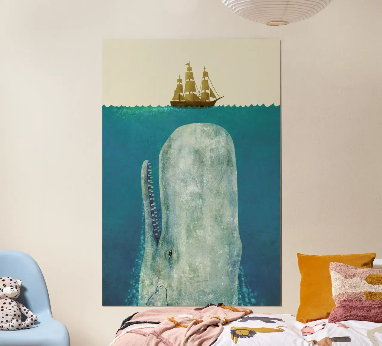 The Whale poster con telaio in plastica da Terry Fan