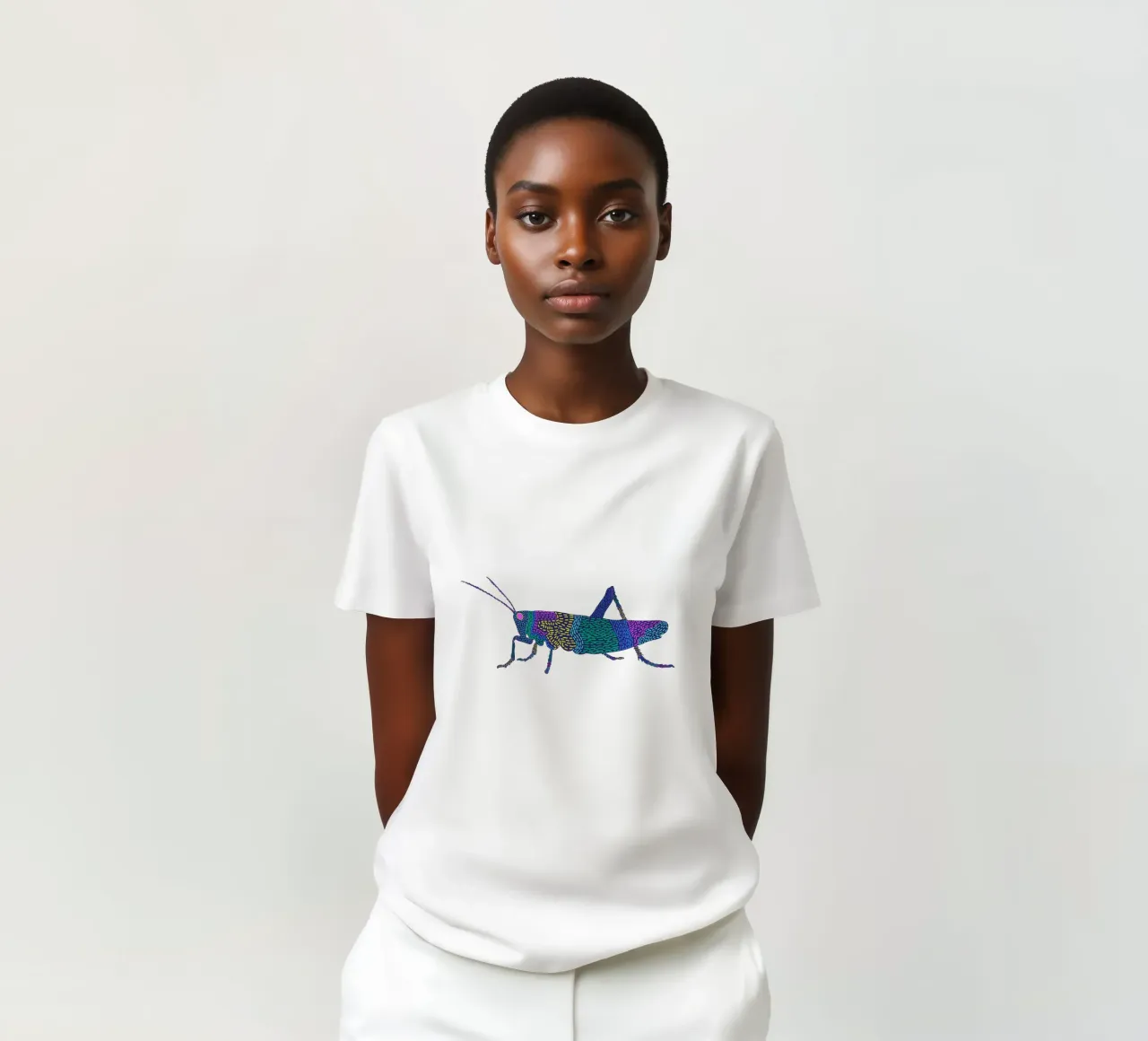 Grashüpfer t-shirt da Miris bunte Modewelt