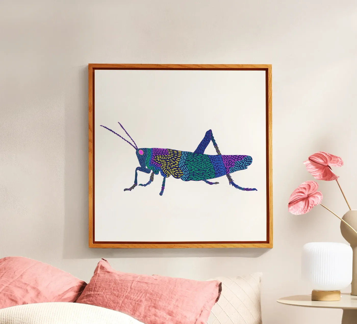 Grashüpfer plexiglass da Miris bunte Modewelt