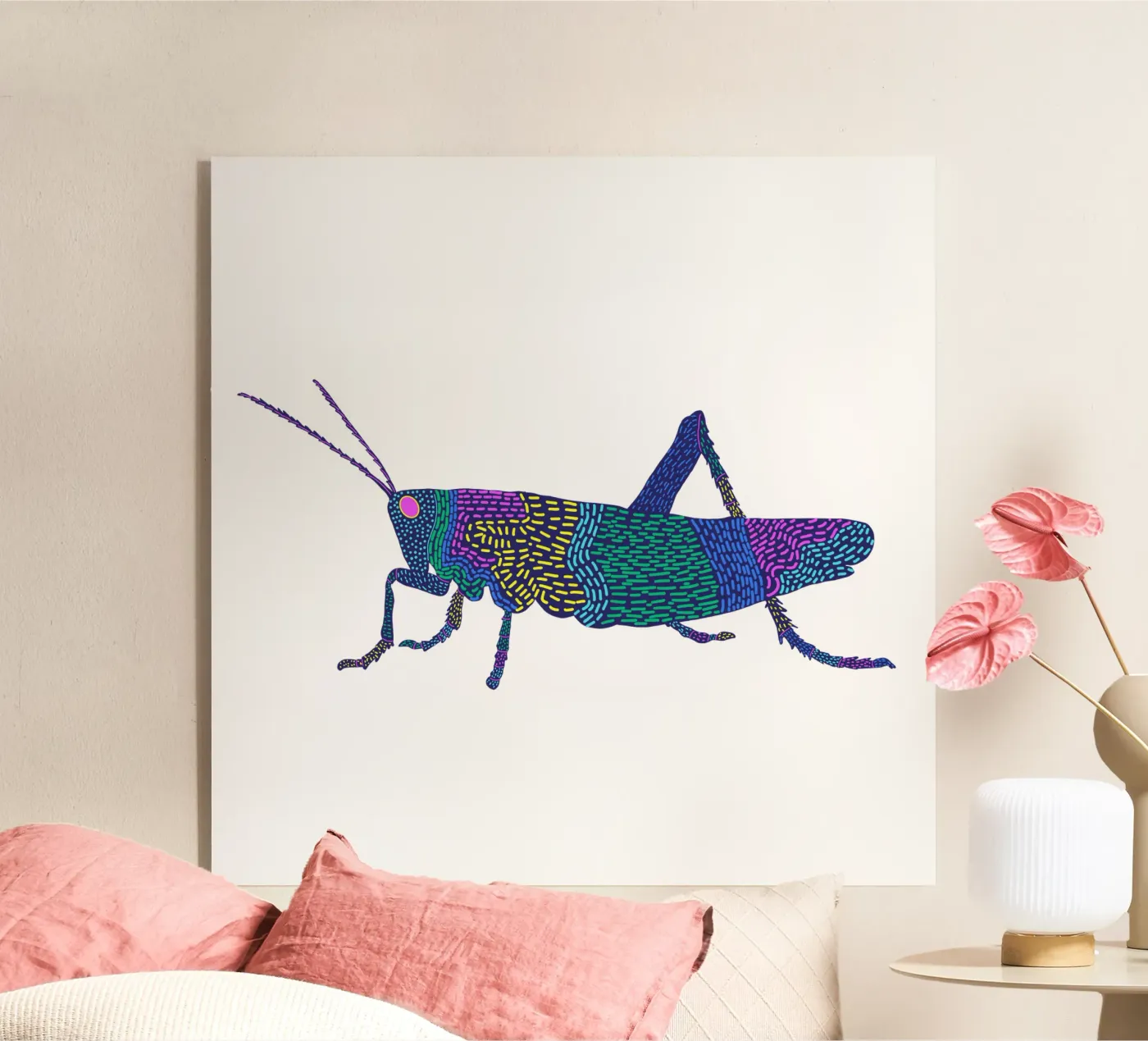 Grashüpfer plexiglass da Miris bunte Modewelt