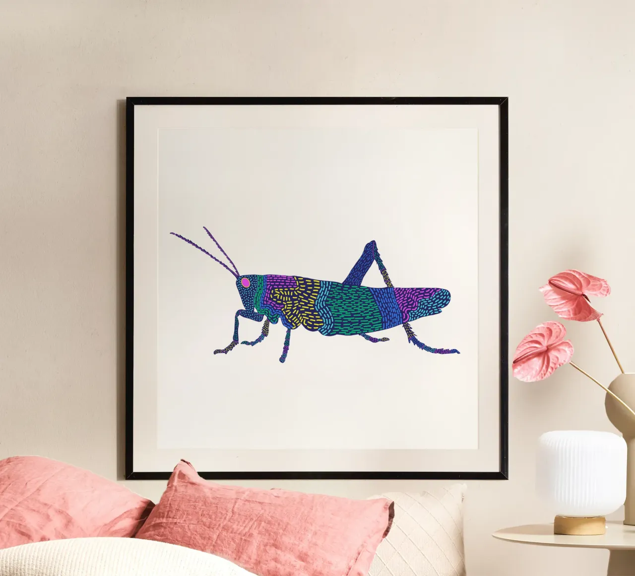 Grashüpfer poster da Miris bunte Modewelt