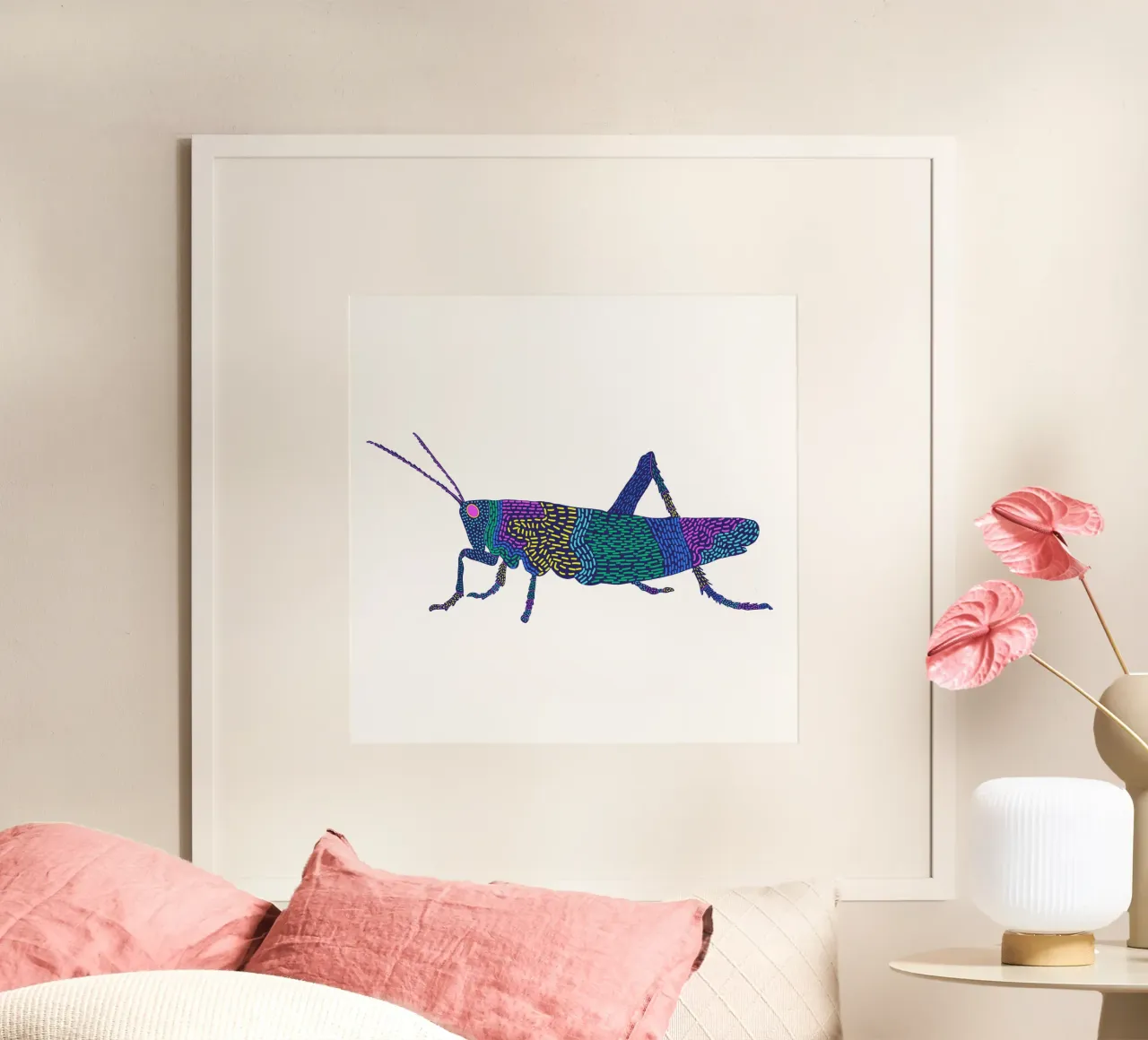 Grashüpfer poster da Miris bunte Modewelt