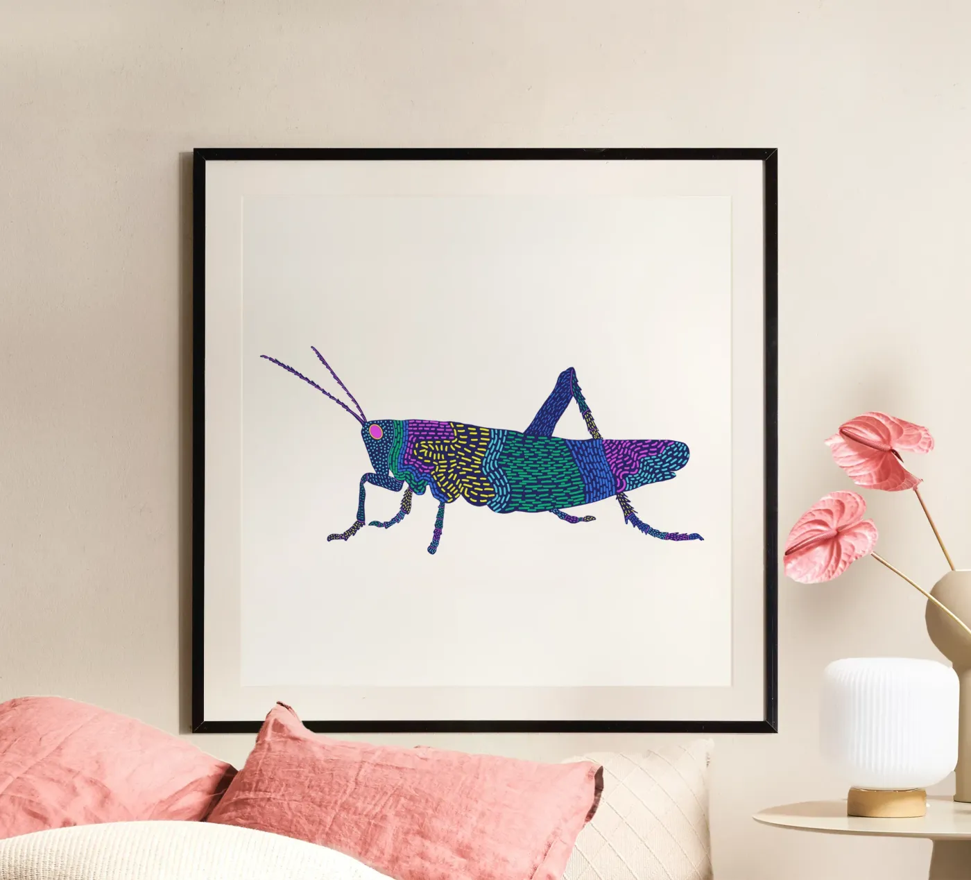 Grashüpfer poster da Miris bunte Modewelt