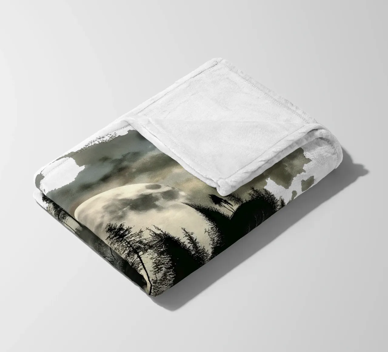 Mist Emerge 3 - moonshade, icon fleece blanket by The Quiet Senju