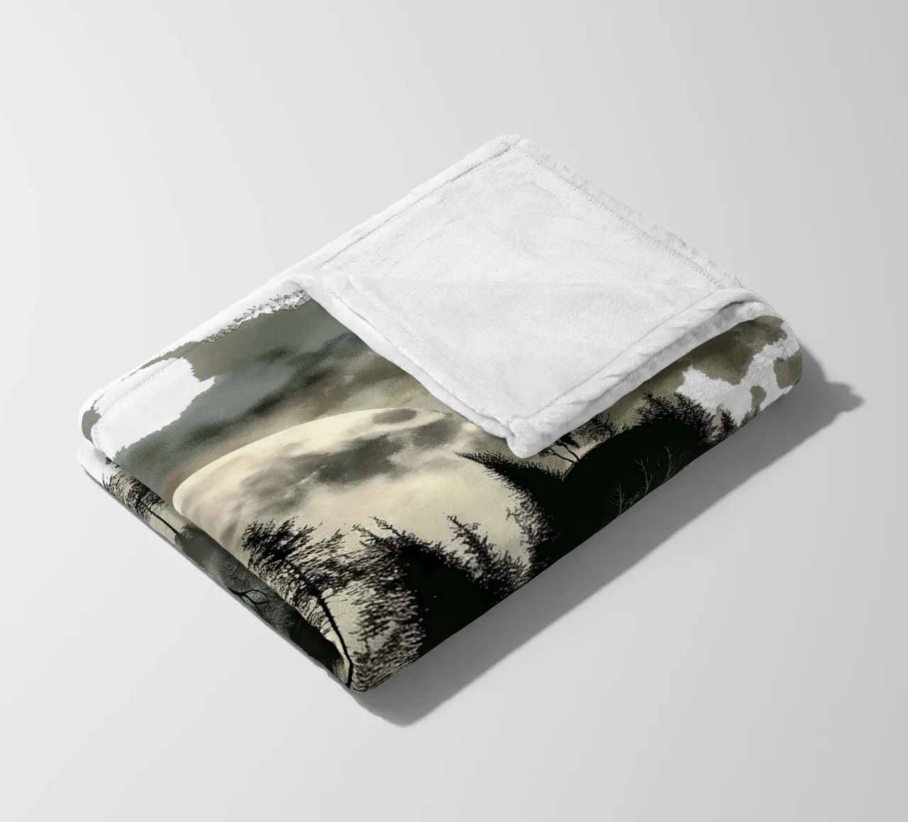 Mist Emerge 3 - moonshade, icon fleece blanket by The Quiet Senju