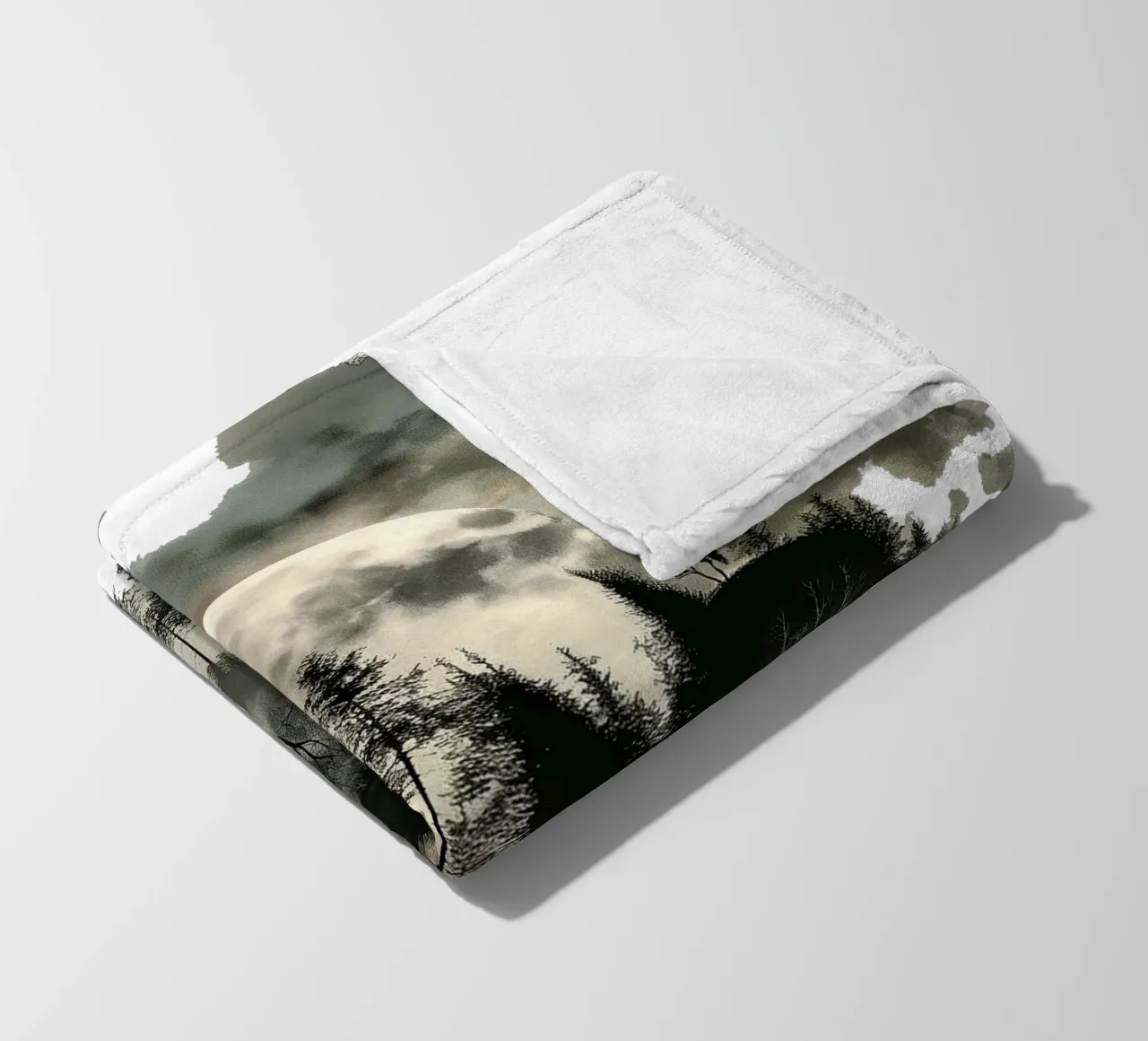 Mist Emerge 3 - moonshade, icon fleece blanket by The Quiet Senju