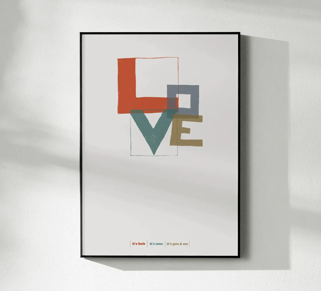 Love Type plexiglass da lazydaypaper