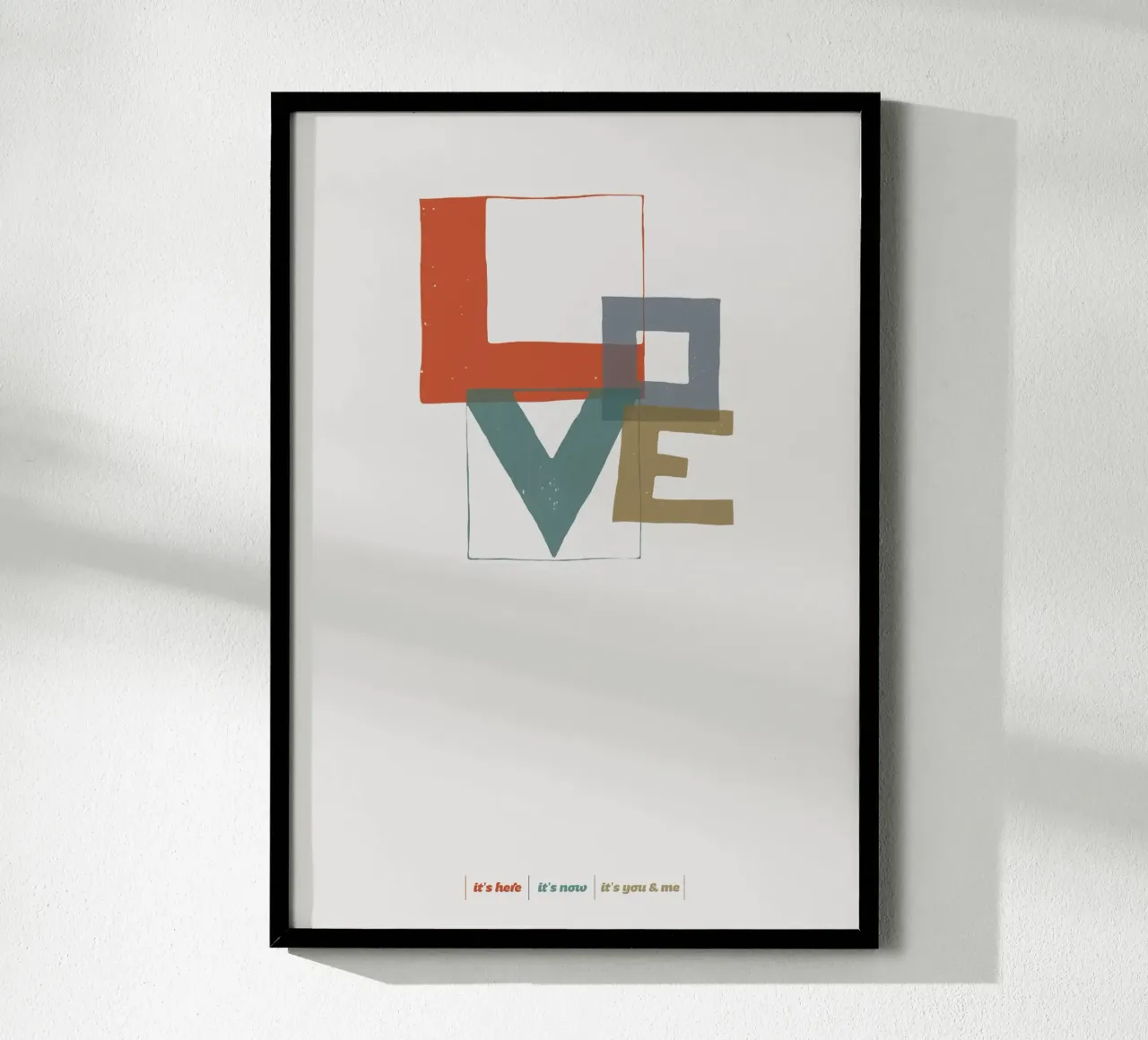 Love Type poster da lazydaypaper