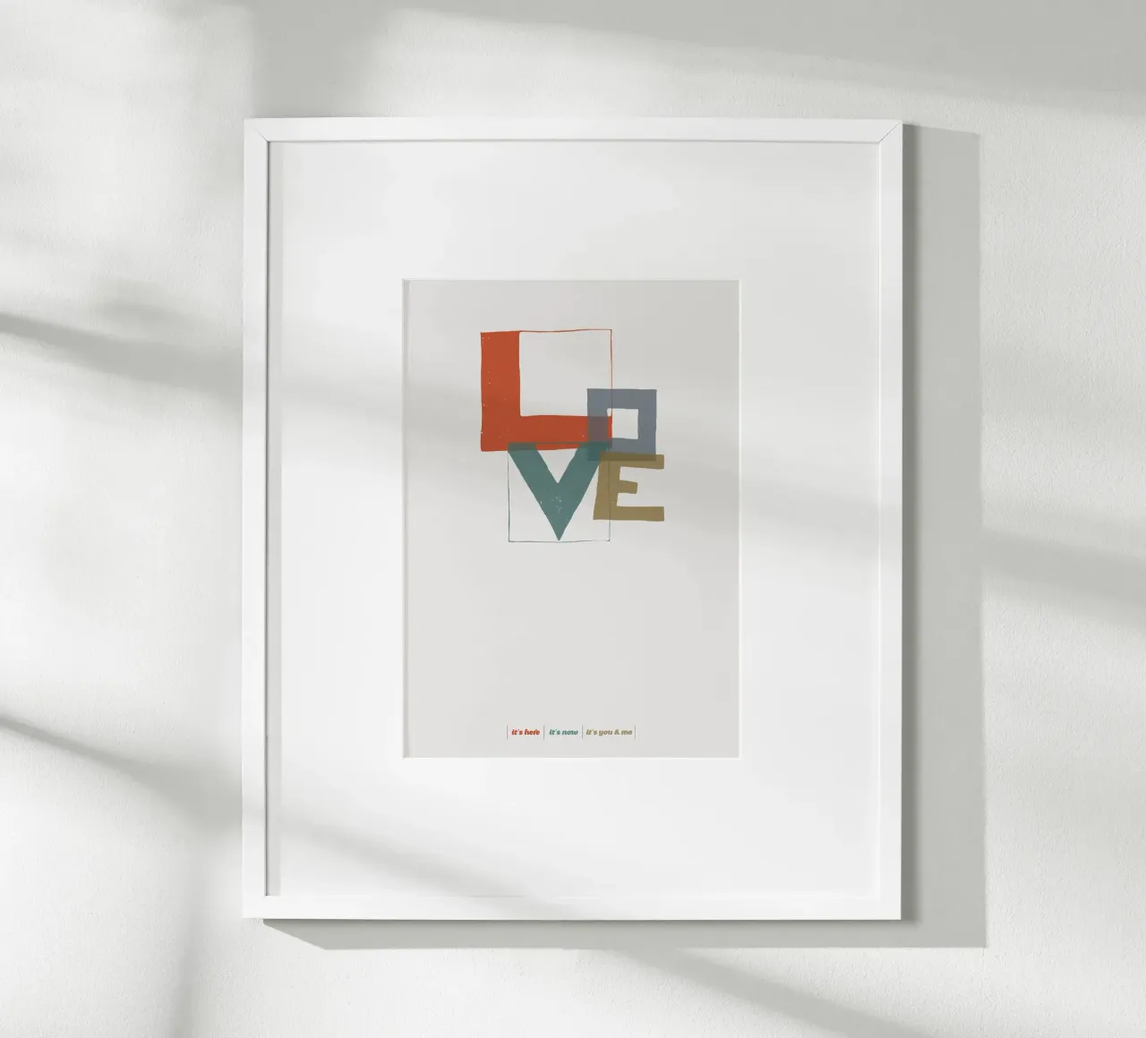 Love Type poster da lazydaypaper
