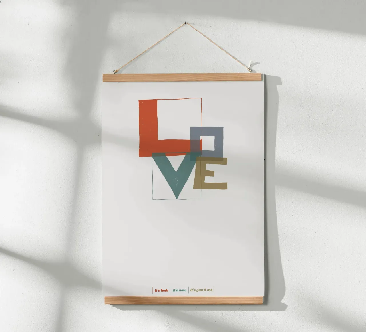 Love Type poster da lazydaypaper