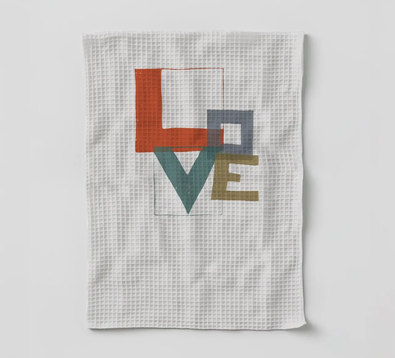Love Type canovaccio da cucina da lazydaypaper