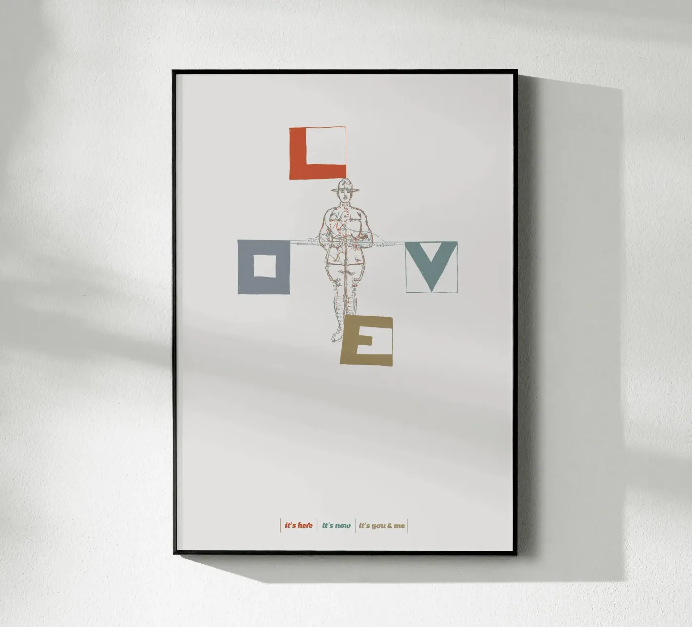 Love Flag plexiglass da lazydaypaper