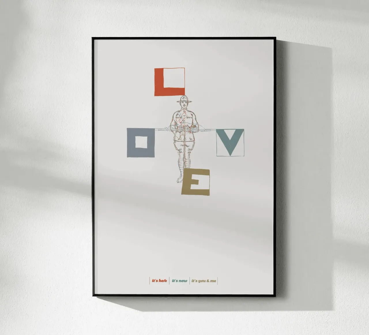 Love Flag plexiglass da lazydaypaper