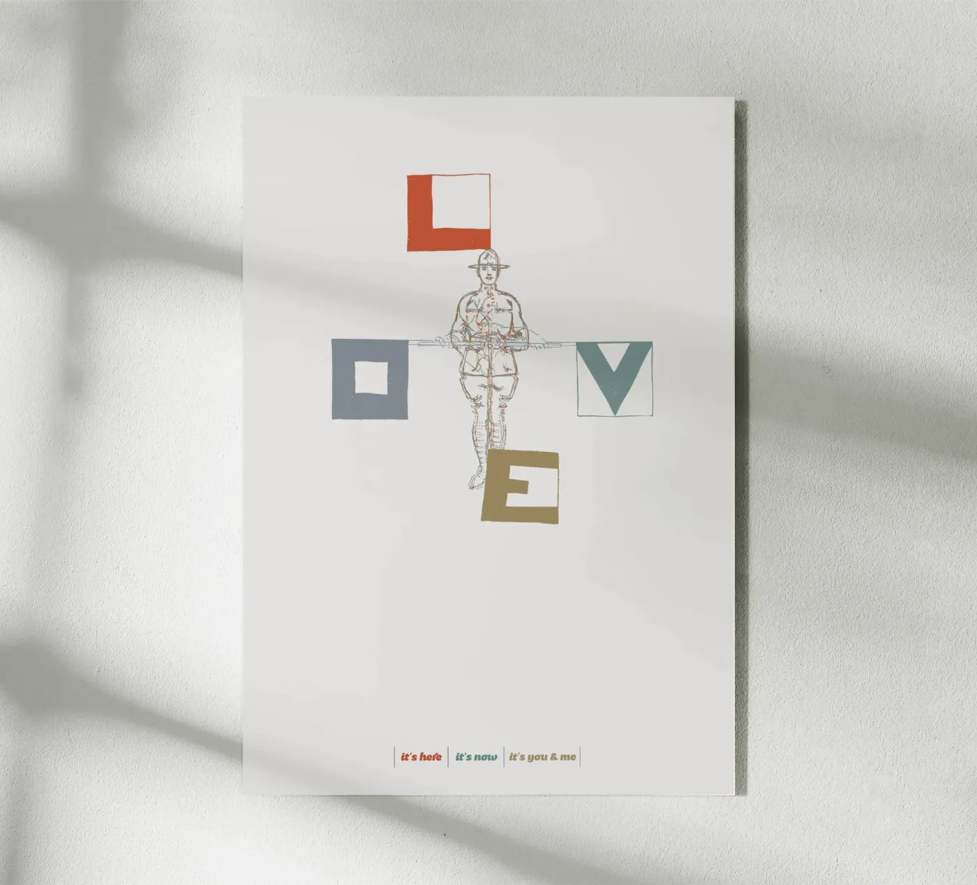 Love Flag plexiglass da lazydaypaper