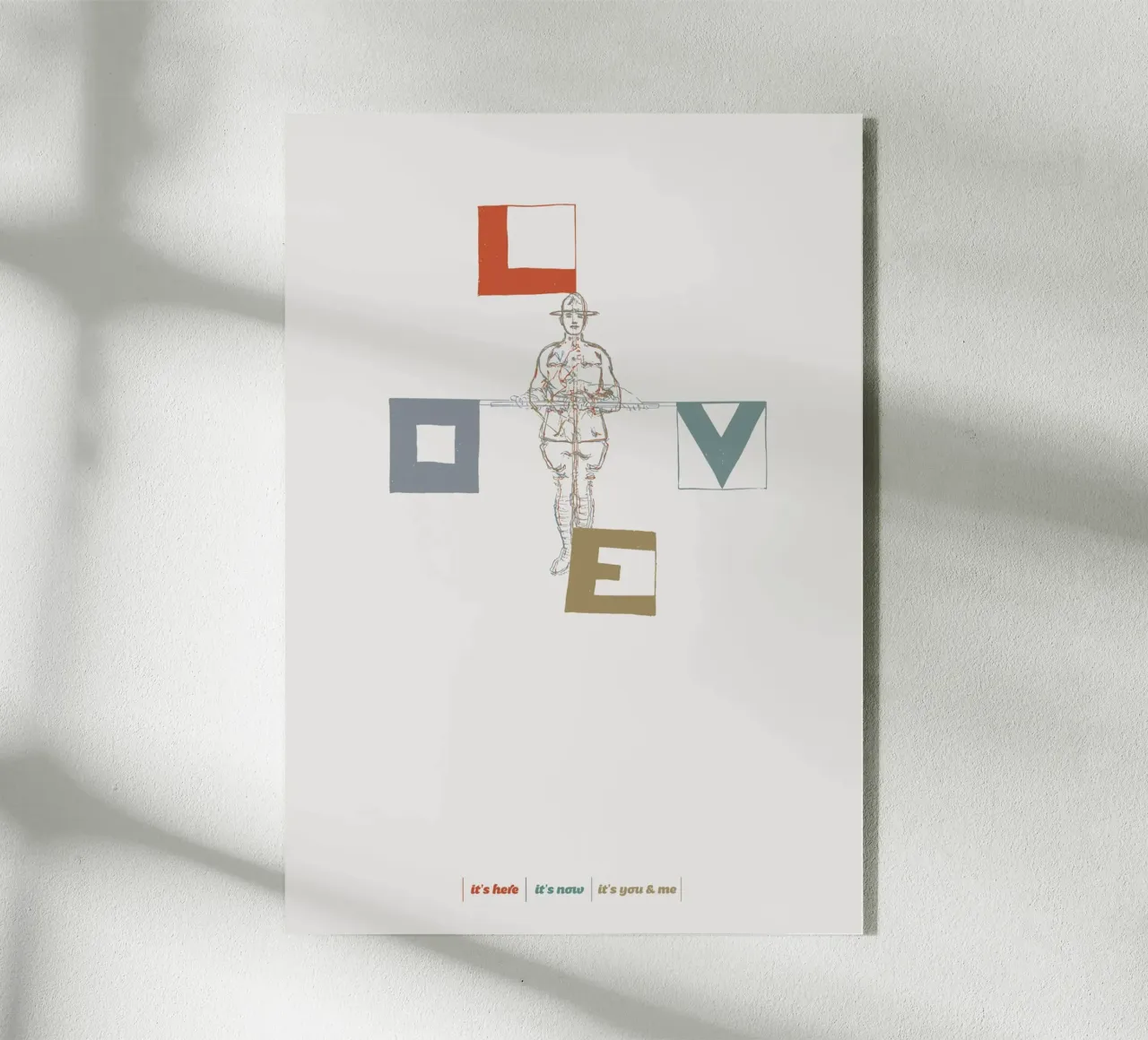 Love Flag plexiglass da lazydaypaper