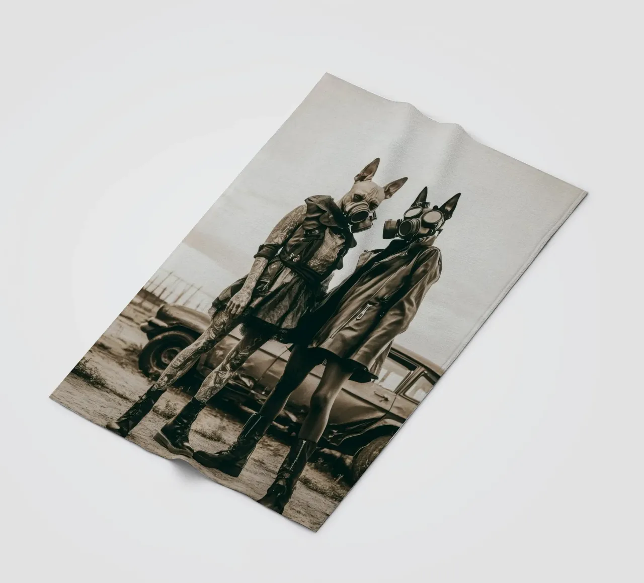 Chaos et Nox coperta in pile da Affiches Chien Originales – Dogland