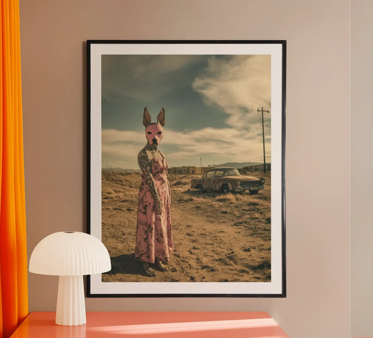 Isadora poster con telaio in plastica da Affiches Chien Originales – Dogland