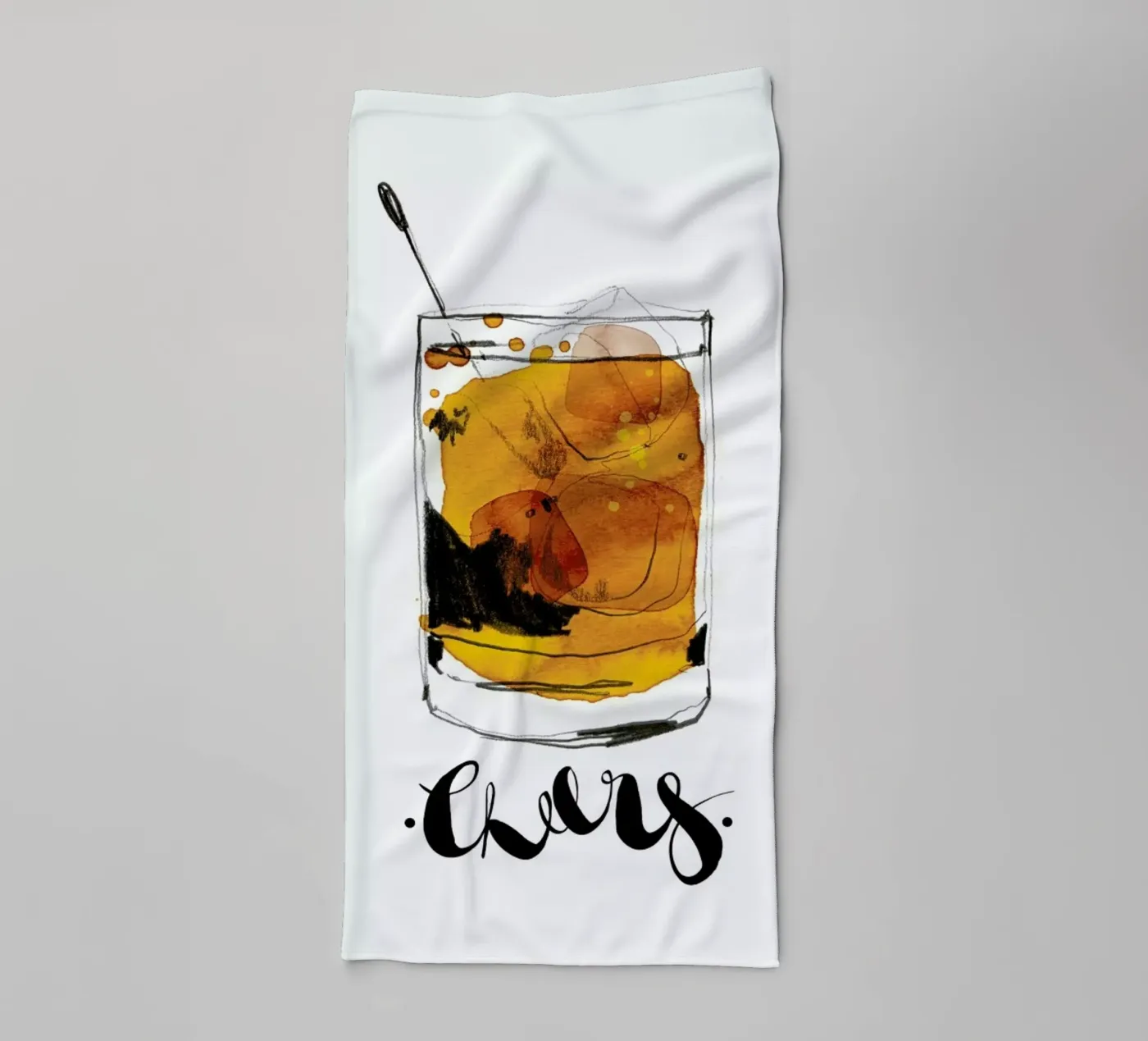 Cheers badhanddoek van Ekaterina Koroleva