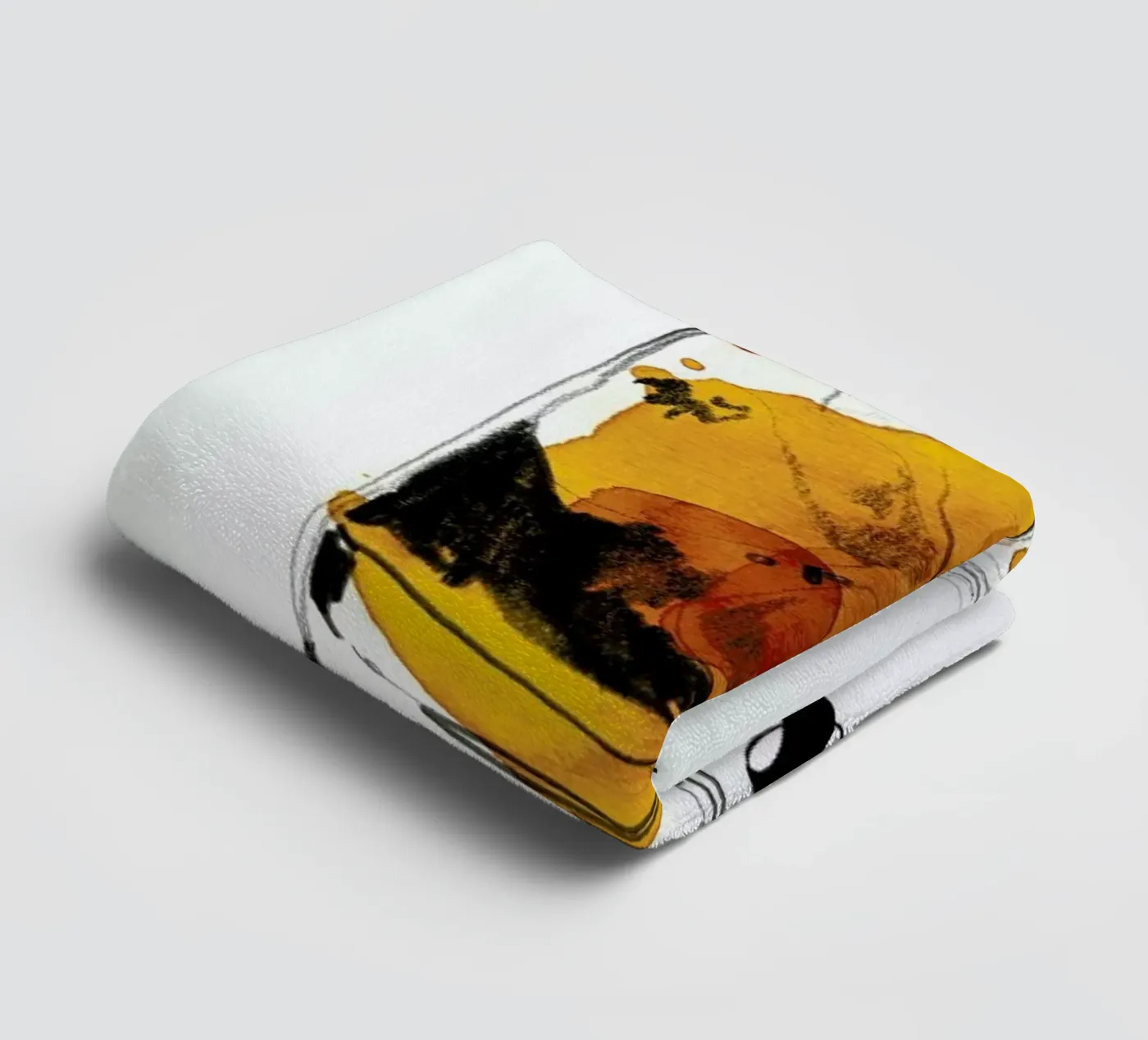 Cheers towel by Ekaterina Koroleva