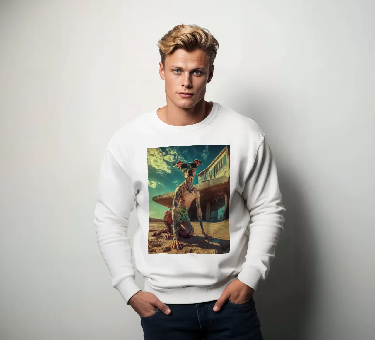 Dax sweatshirt van Affiches Chien Originales – Dogland