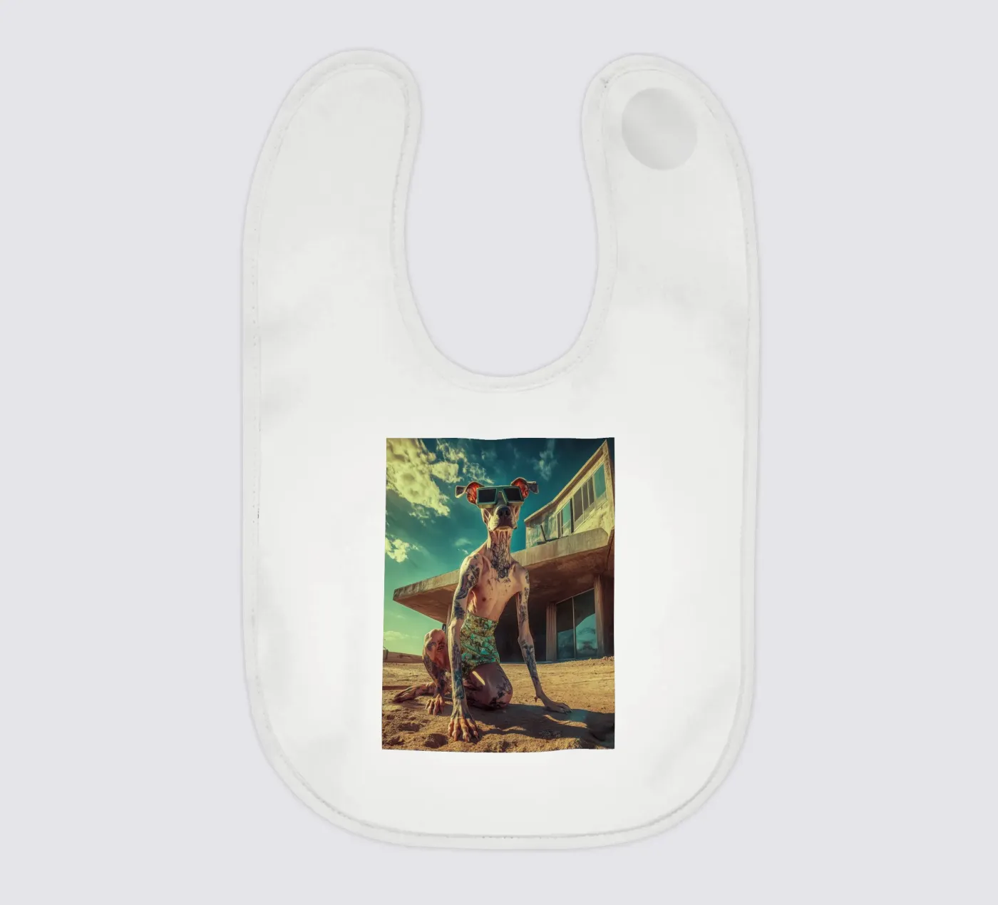 Dax baby bib by Affiches Chien Originales – Dogland