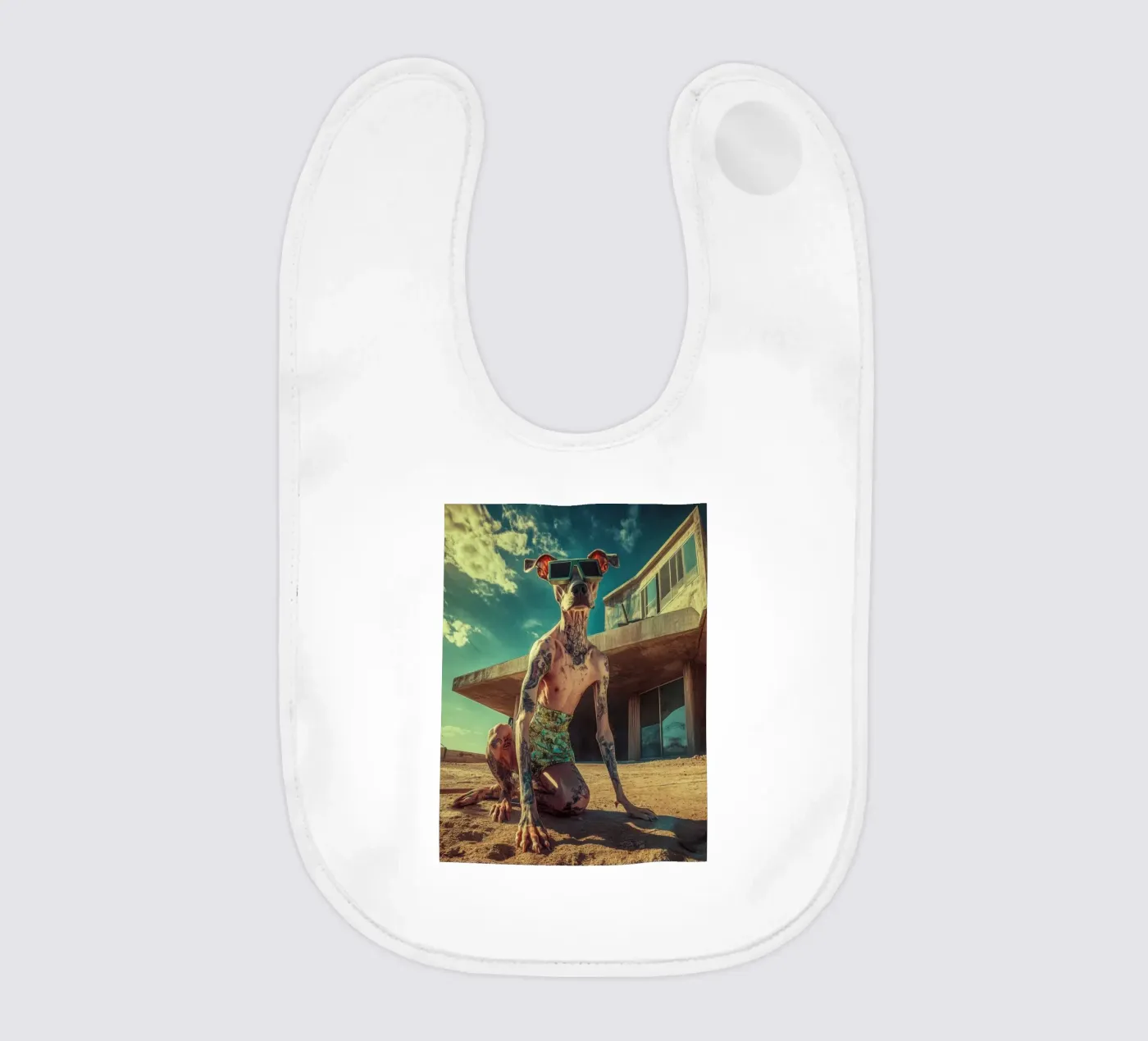 Dax baby bib by Affiches Chien Originales – Dogland