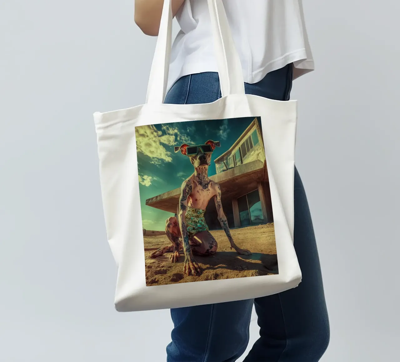 Dax borsa in juta da Affiches Chien Originales – Dogland