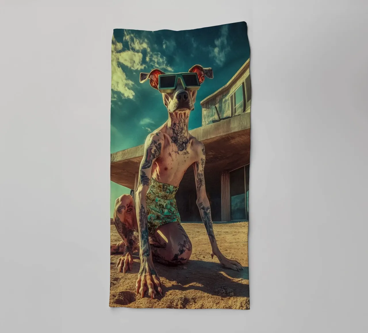 Dax asciugamano da bagno da Affiches Chien Originales – Dogland