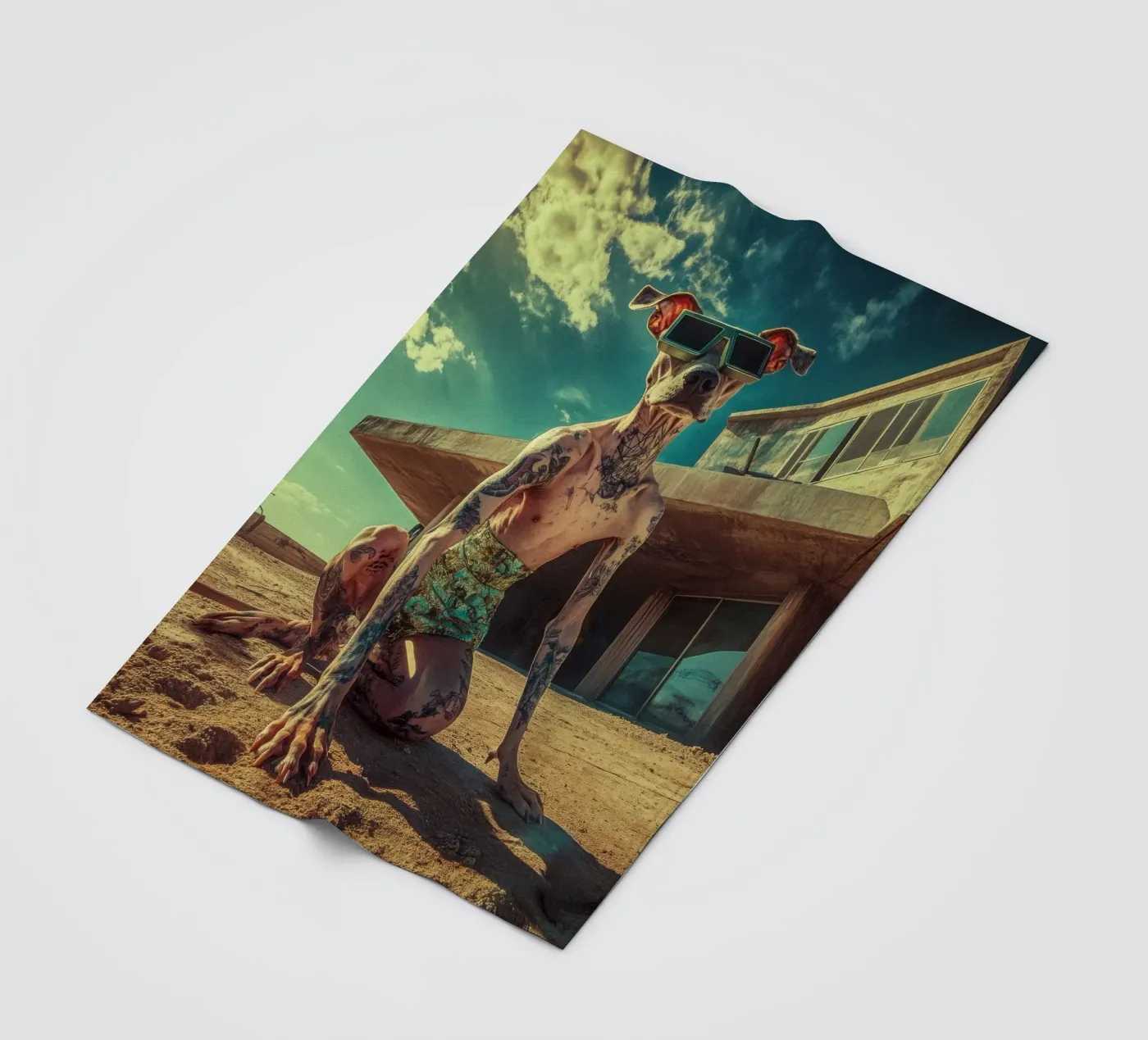 Dax Fleecedecke von Affiches Chien Originales – Dogland