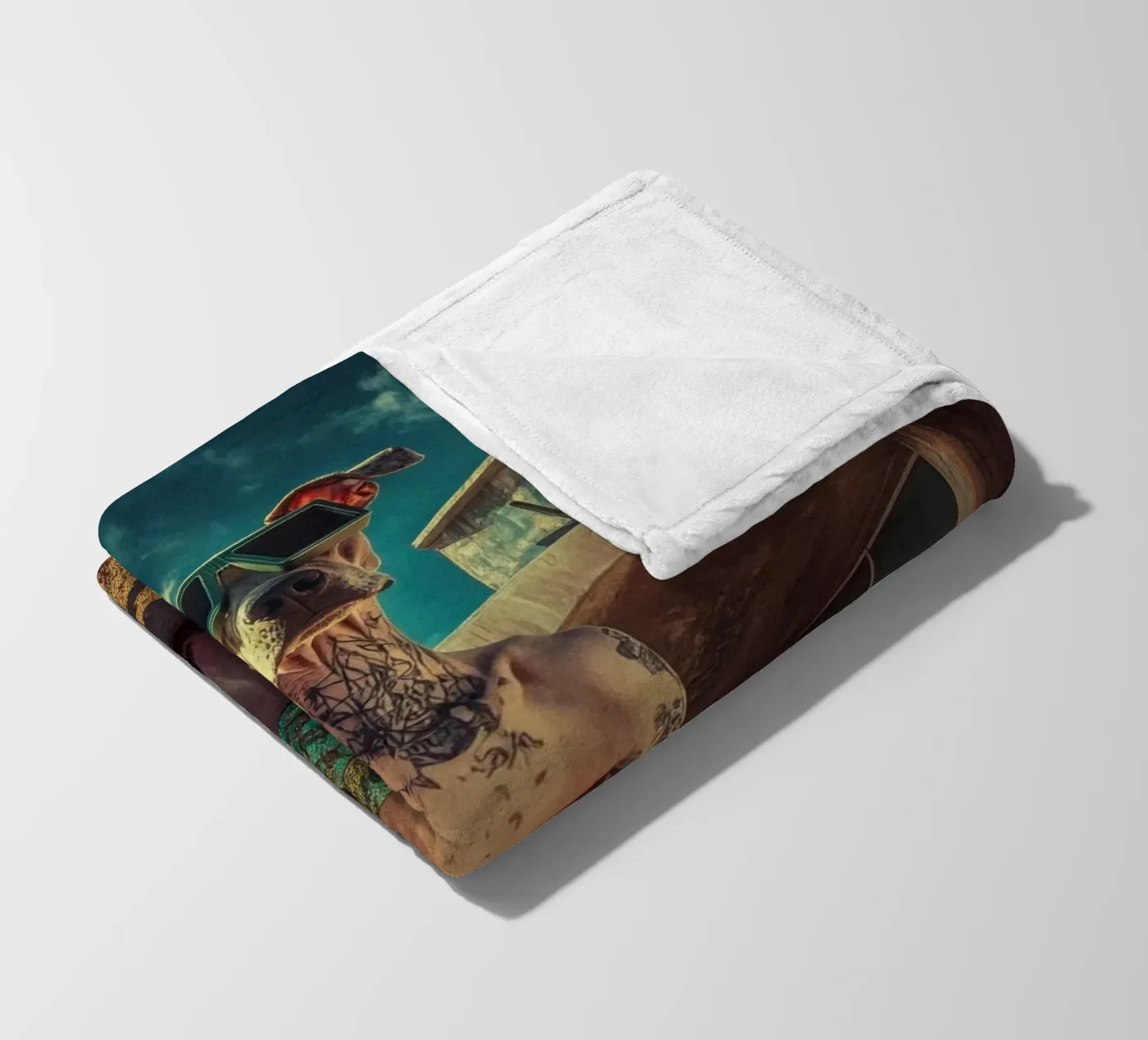 Dax Fleecedecke von Affiches Chien Originales – Dogland